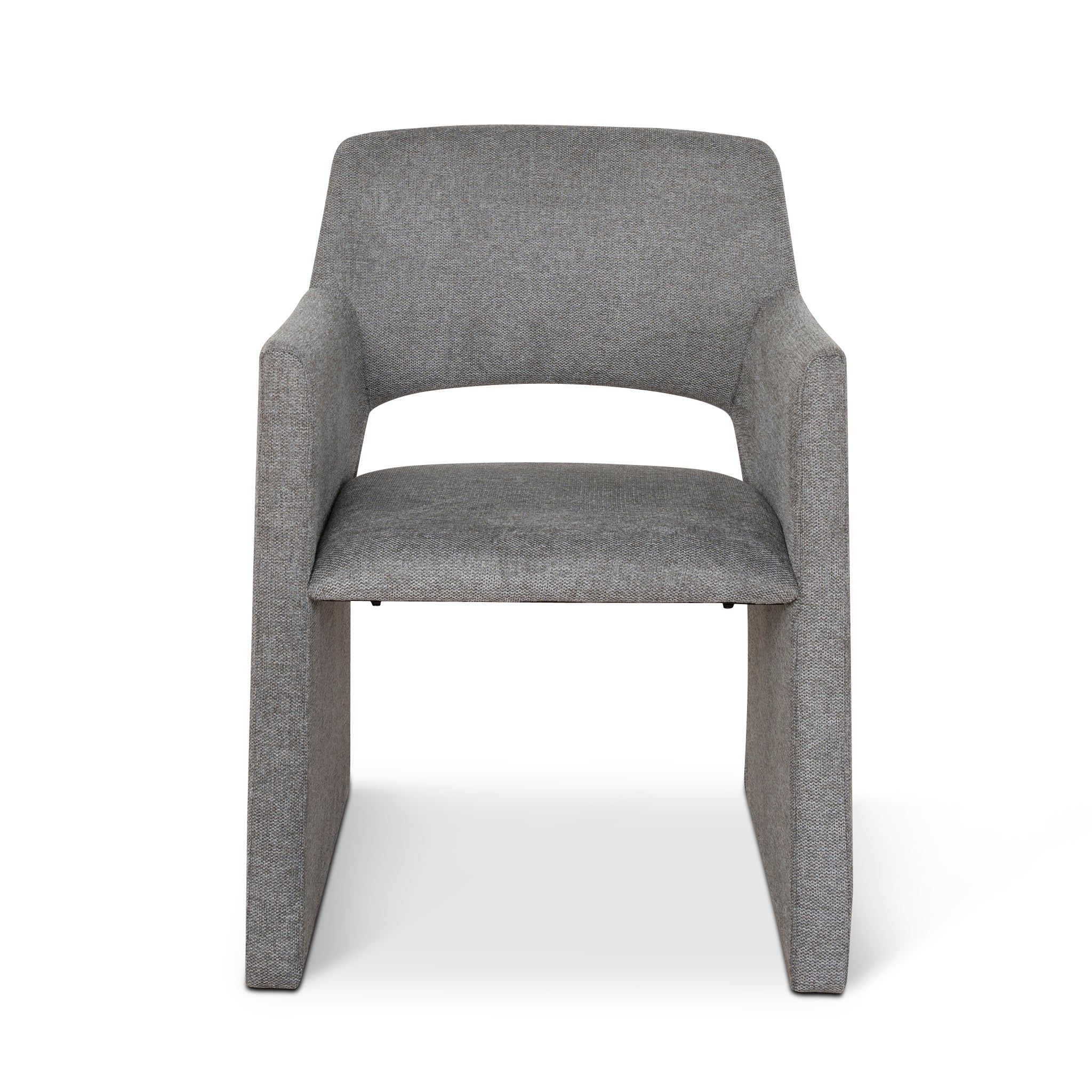 Set of 2 - Marko Fabric Dining Chair - Spec Smoke Grey - Image 3