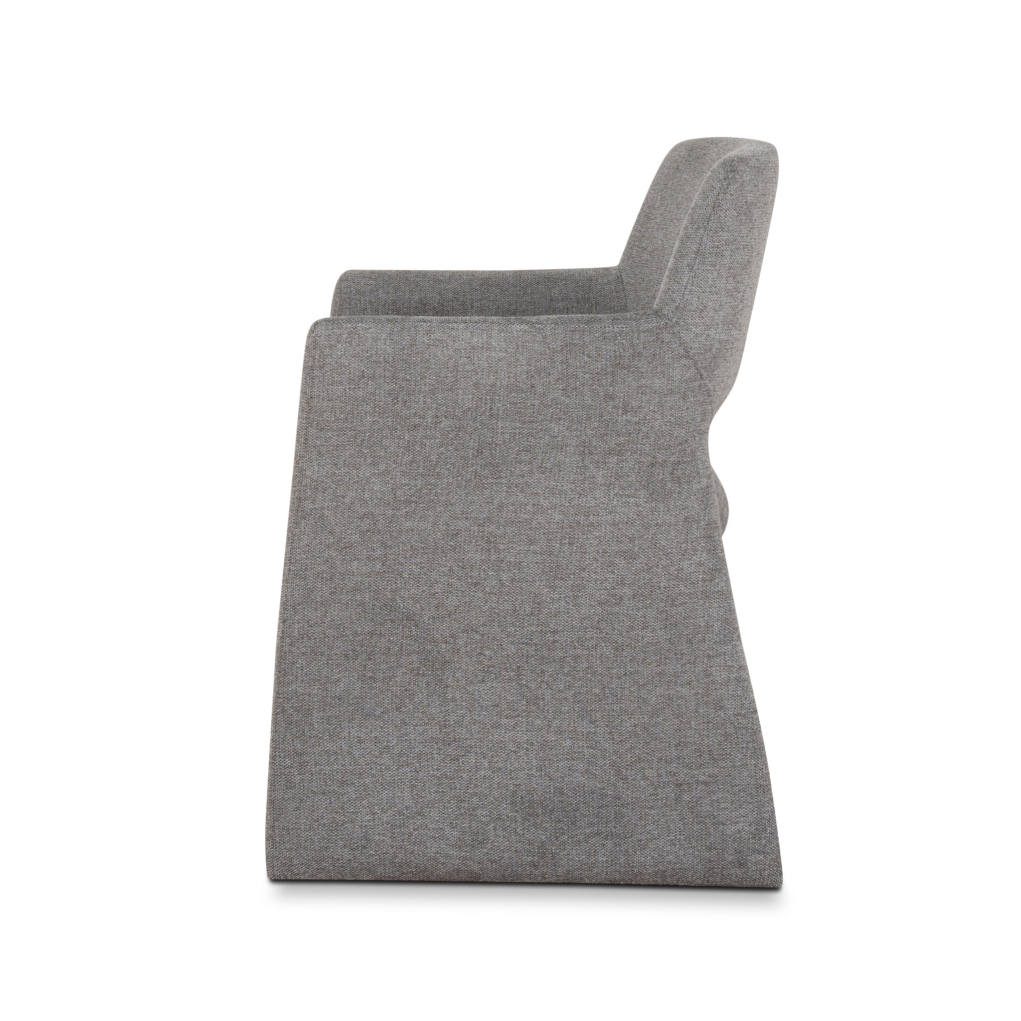Set of 2 - Marko Fabric Dining Chair - Spec Smoke Grey - Image 4