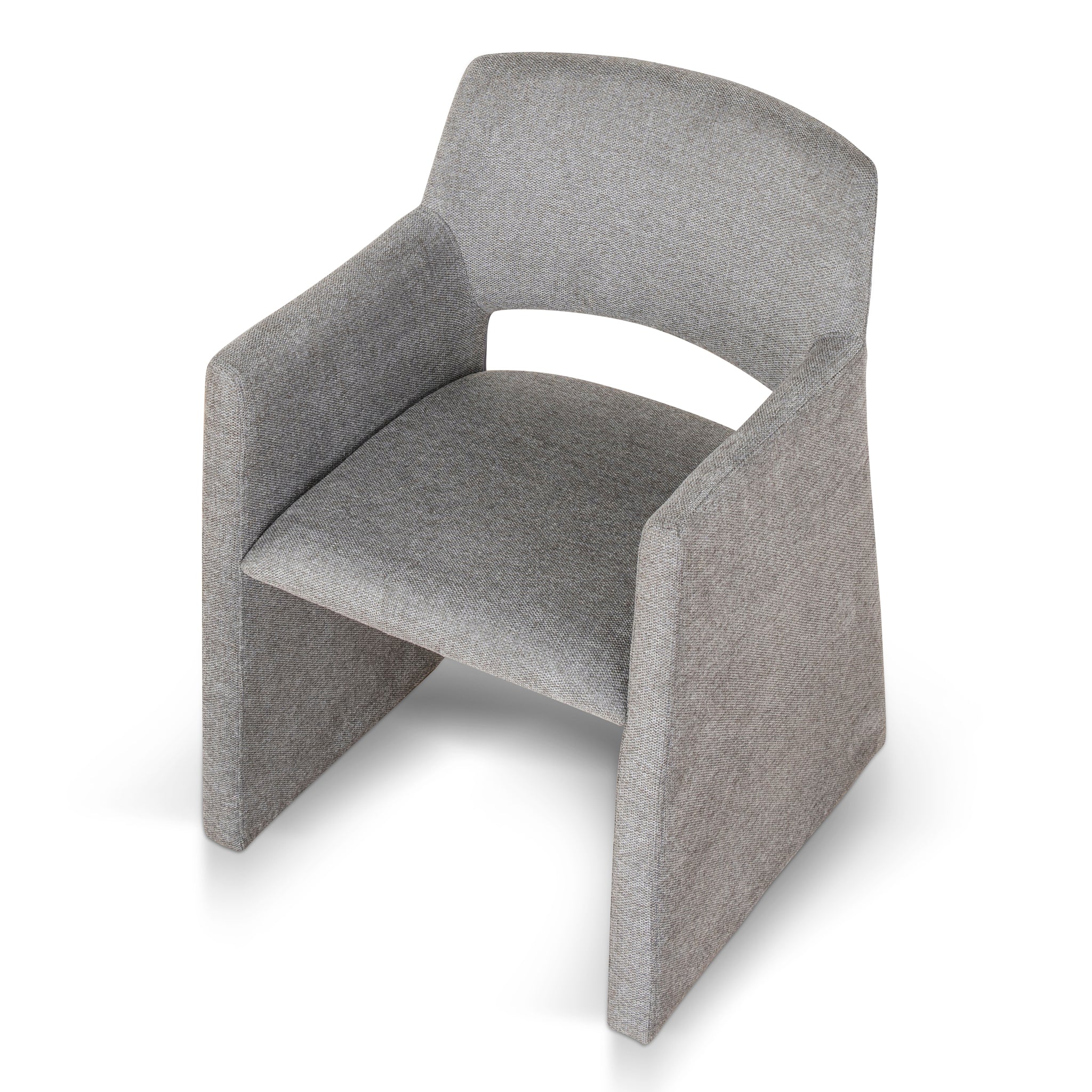 Set of 2 - Marko Fabric Dining Chair - Spec Smoke Grey - Image 7