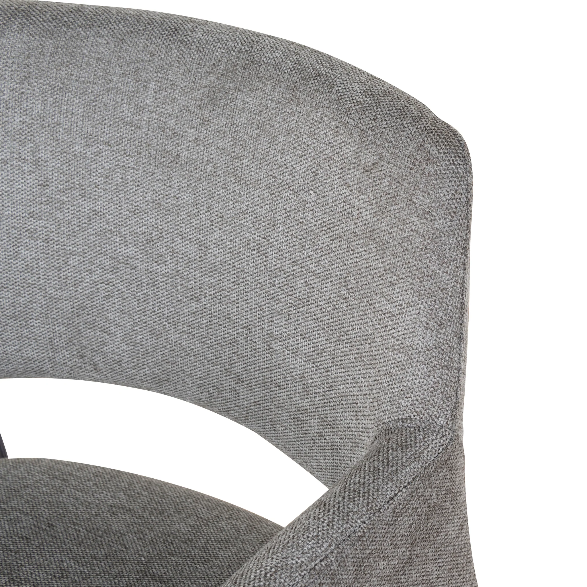 Set of 2 - Marko Fabric Dining Chair - Spec Smoke Grey - Image 8