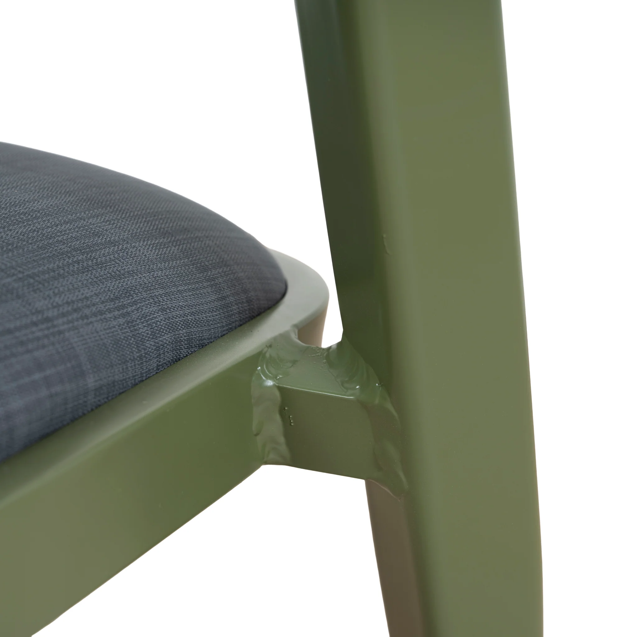 Set of 2 - Marzella Army Green Outdoor Dining Chair - Grey - Image 12
