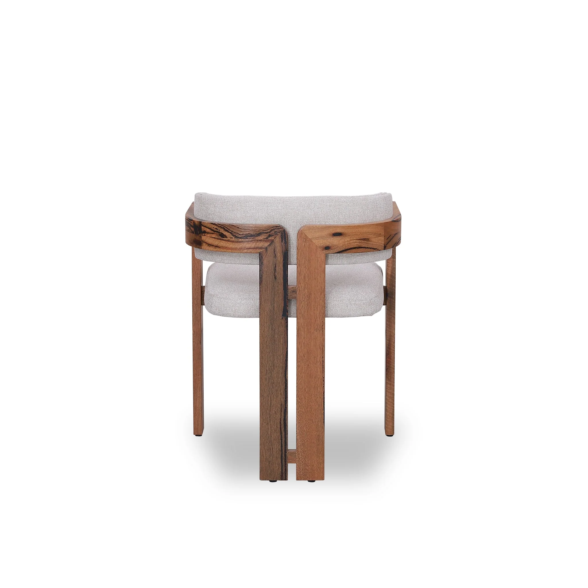Set of 2 - Merari Natural Marri Dining Chair - Stone Beige - Image 5