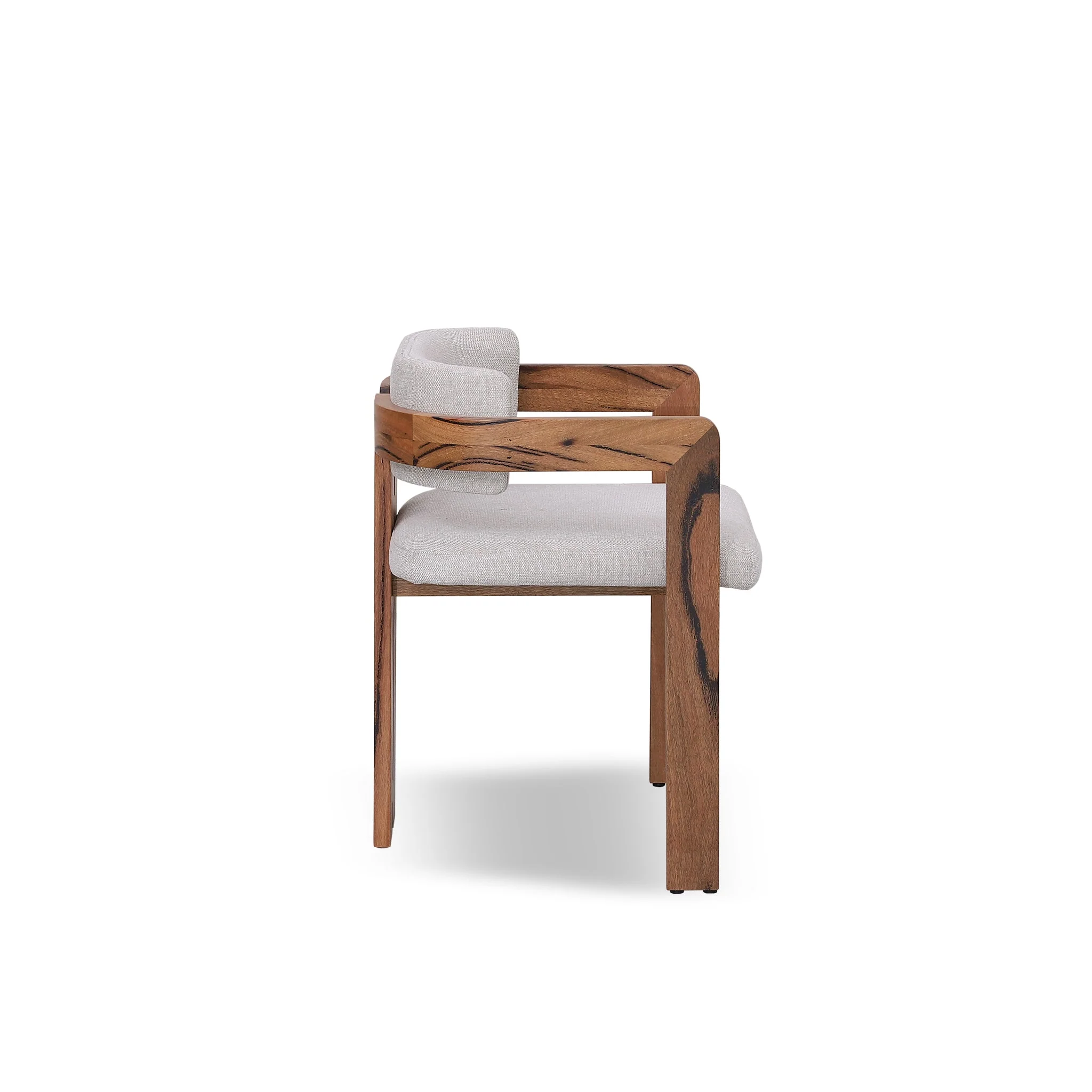Set of 2 - Merari Natural Marri Dining Chair - Stone Beige - Image 6