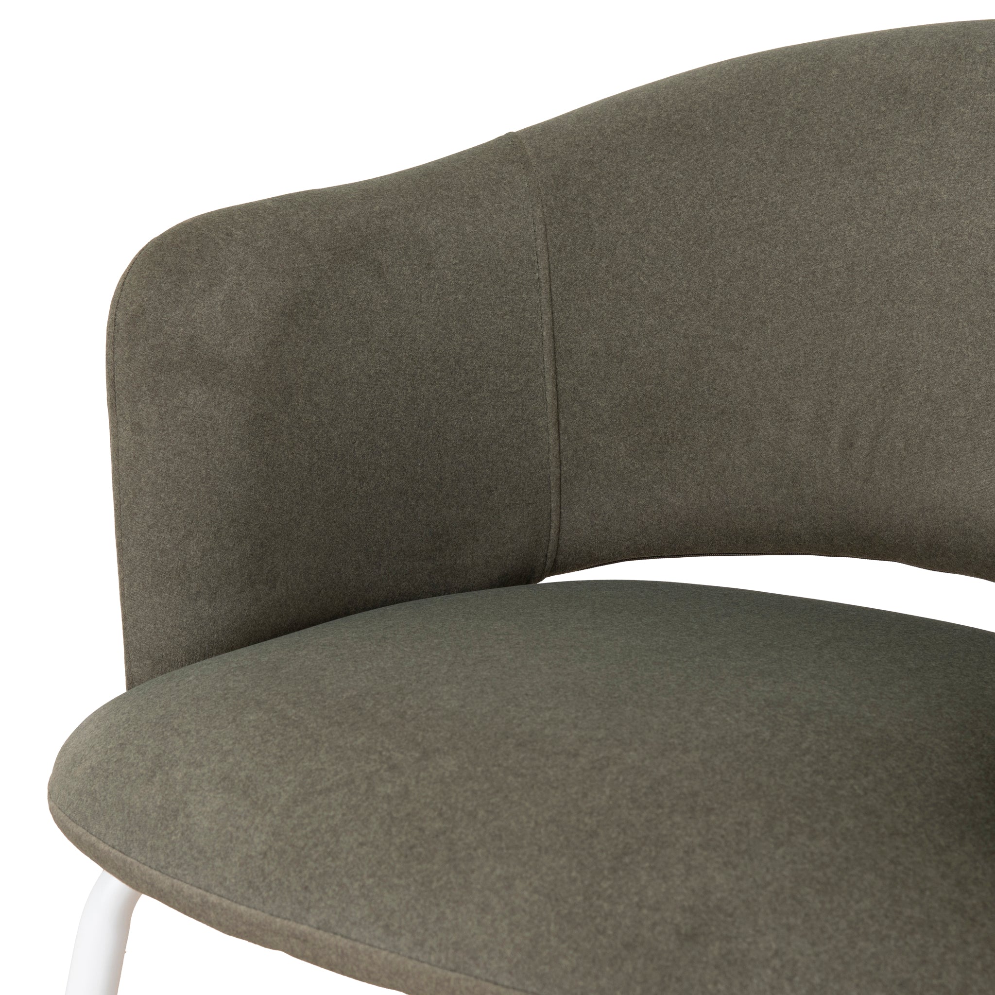 Set of 2 - Merrill White Dining Chair - Dark Moss Green - Image 11