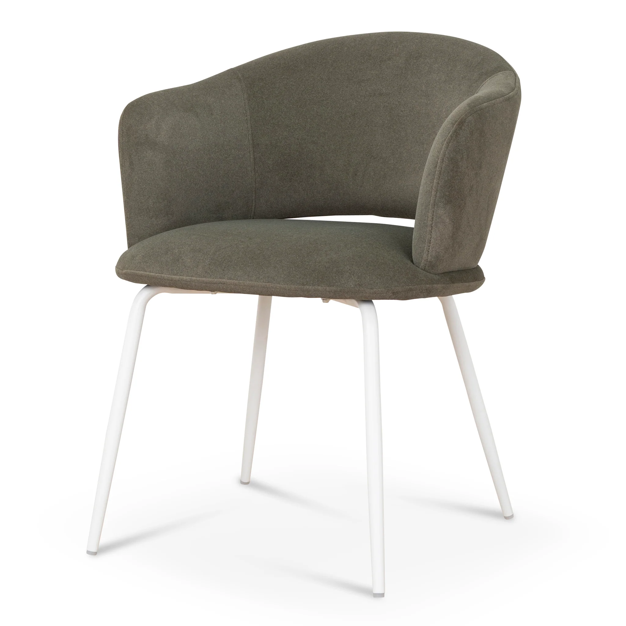 Set of 2 - Merrill White Dining Chair - Dark Moss Green - Image 2