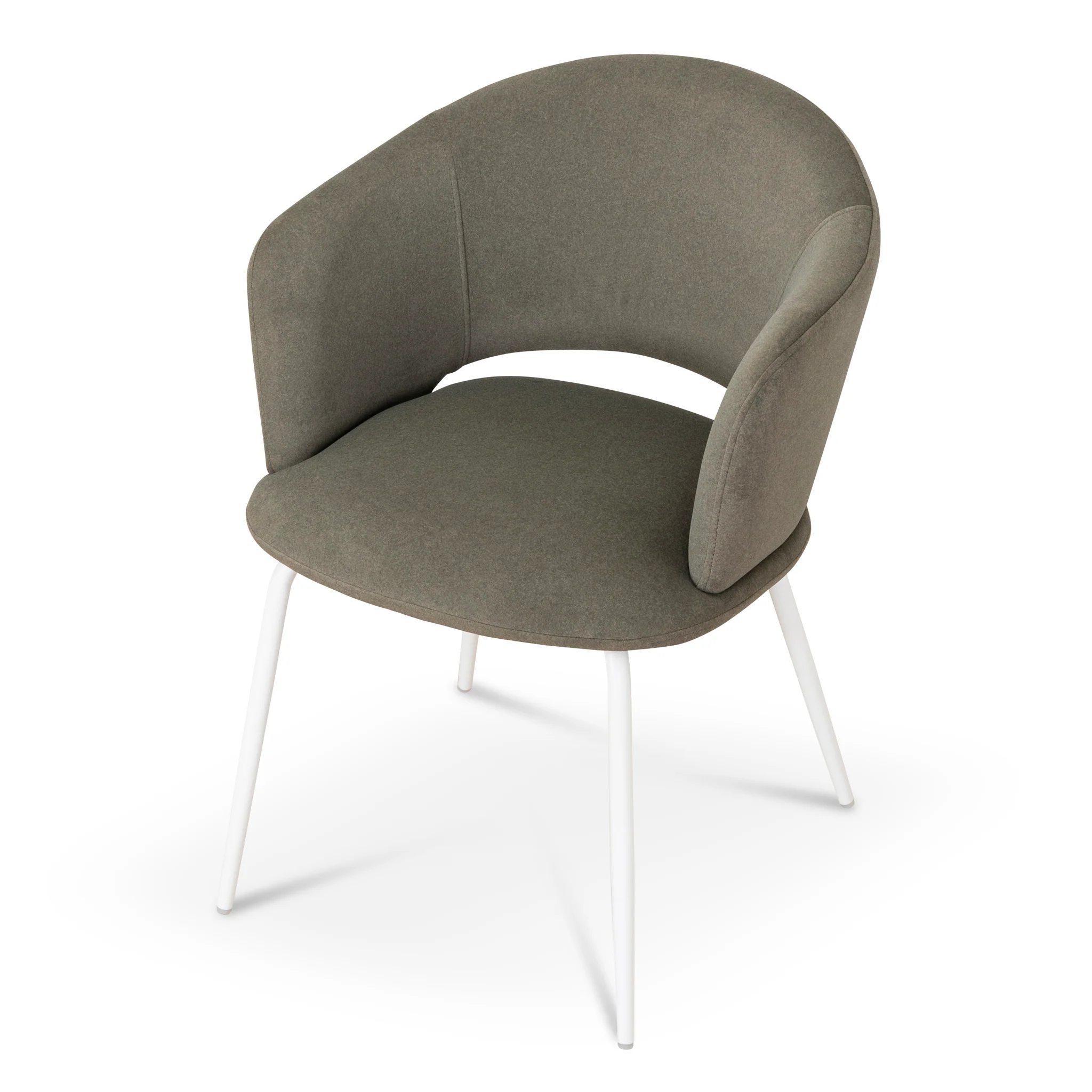 Set of 2 - Merrill White Dining Chair - Dark Moss Green - Image 3