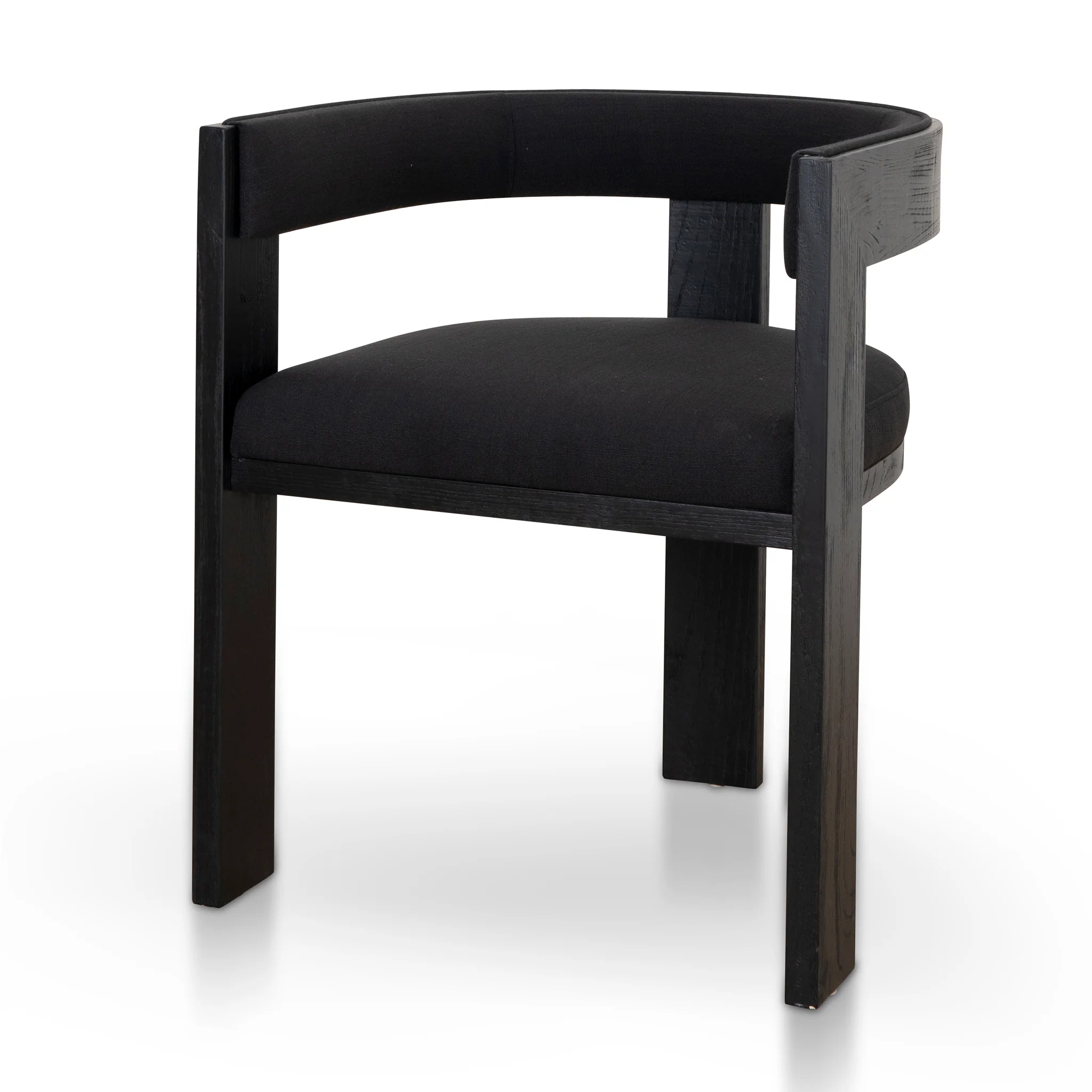 Set of 2 - Miles ELM Dining Chair - Full Black - Image 2