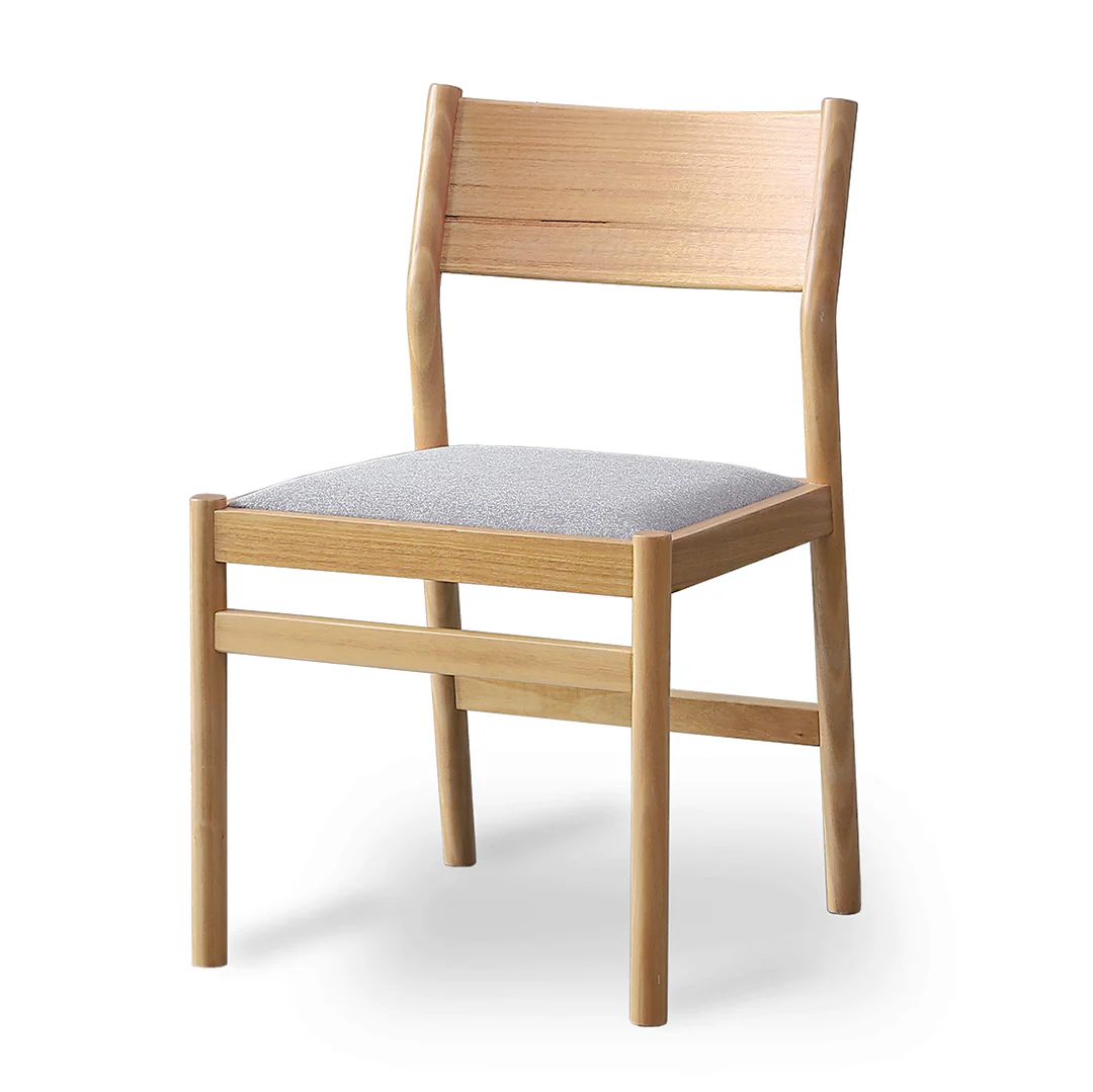 Set of 2 - Mirit Natural Dining Chair - Moon Grey - Image 2