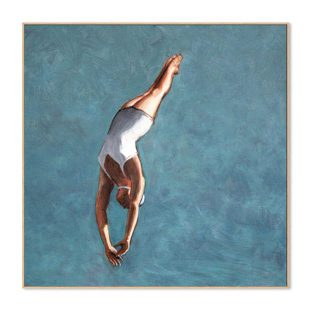 High Diver In Aqua Sky, By Sarah Morrissette - Image 2