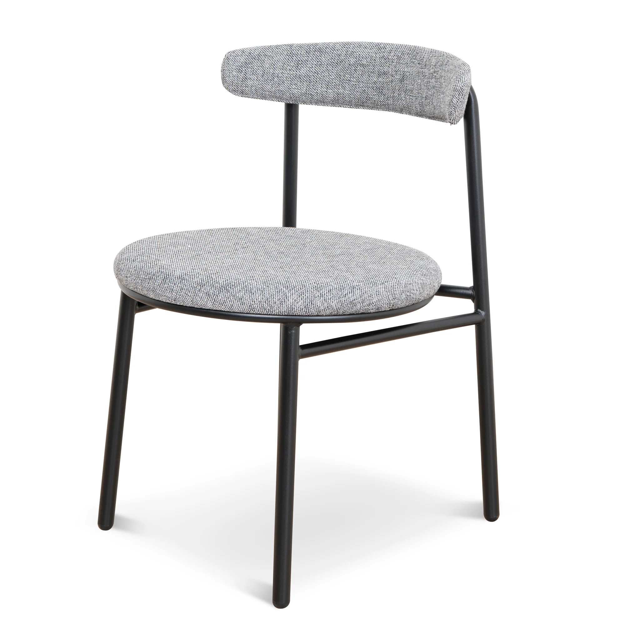 Set of 2 - Oneal Fabric Dining Chair - Lava Grey - Image 2
