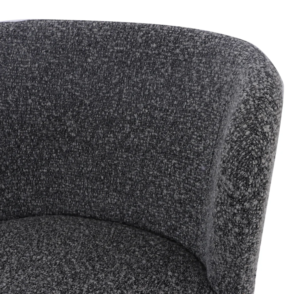 Set of 2 - Perkins 65cm Bar Stool - Anthracite Grey Boucle - Image 10