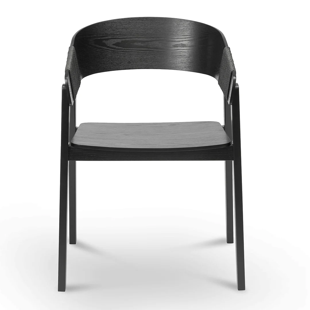 Set of 2 - Phelps Dining Chair - Full Black - Image 2
