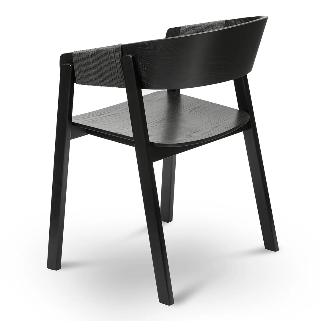 Set of 2 - Phelps Dining Chair - Full Black - Image 5