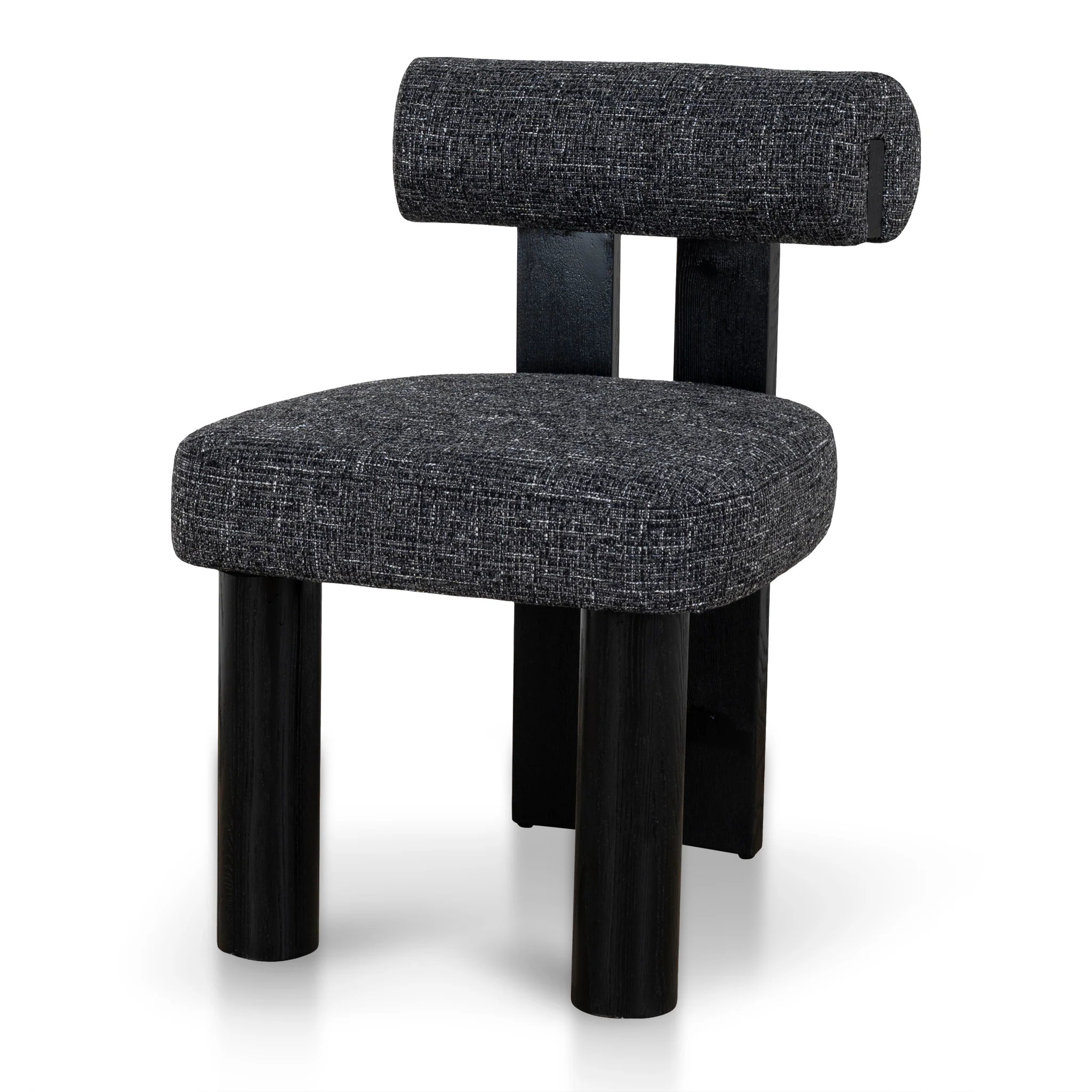 Set of 2 - Remy Black Dining Chair - Field Charcoal - Image 2