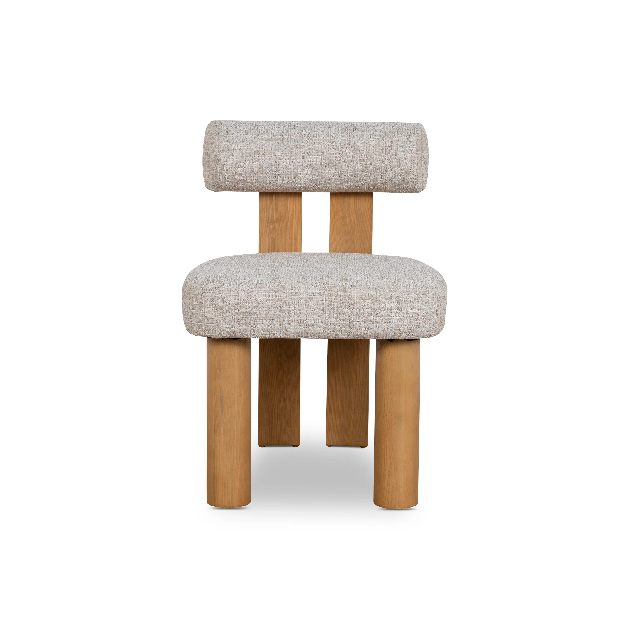 Set of 2 - Remy Natural Dining Chair - Pale Beige - Image 3
