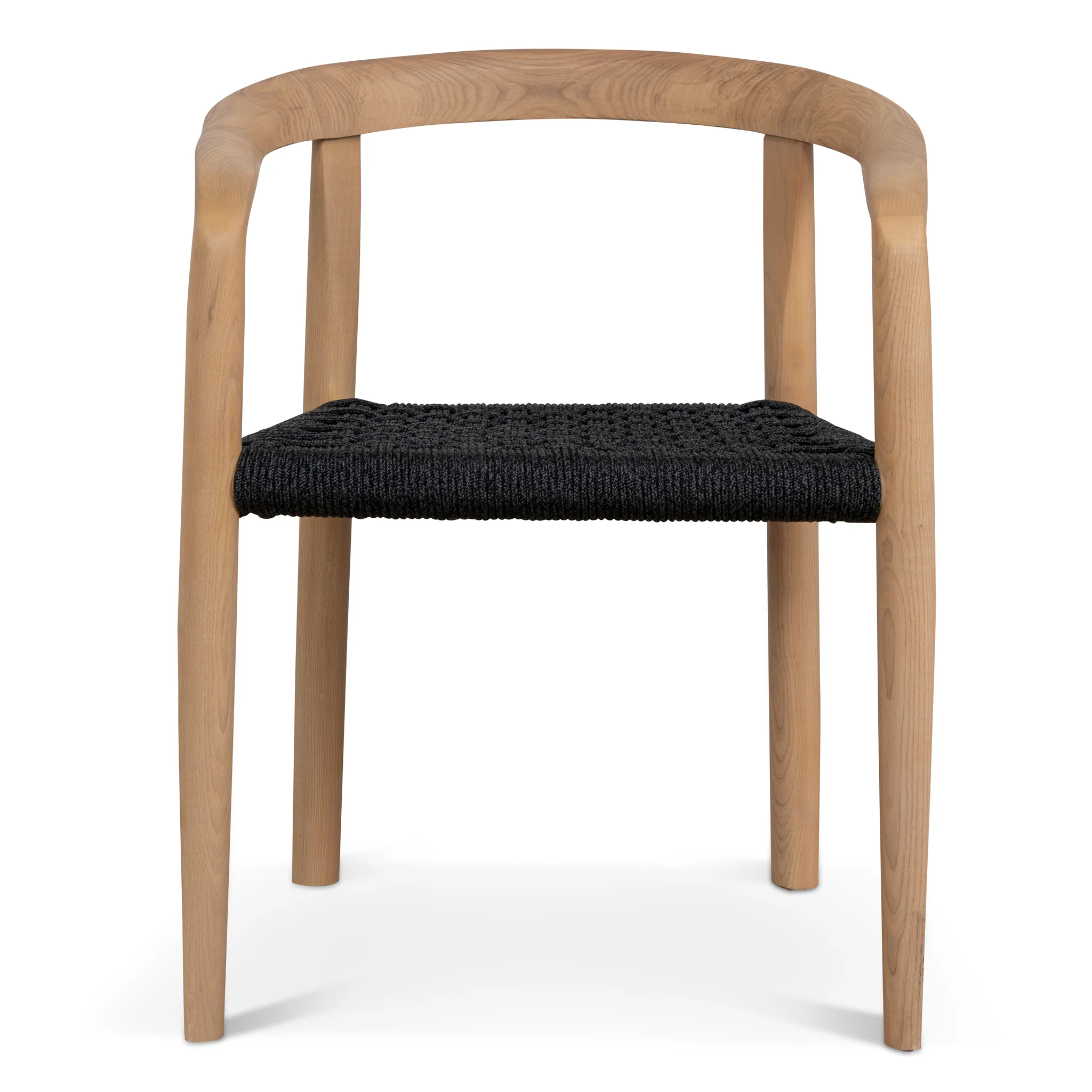 Set of 2 - Renley Natural Dining Chair - Naxos Charcoal Rope - Image 3