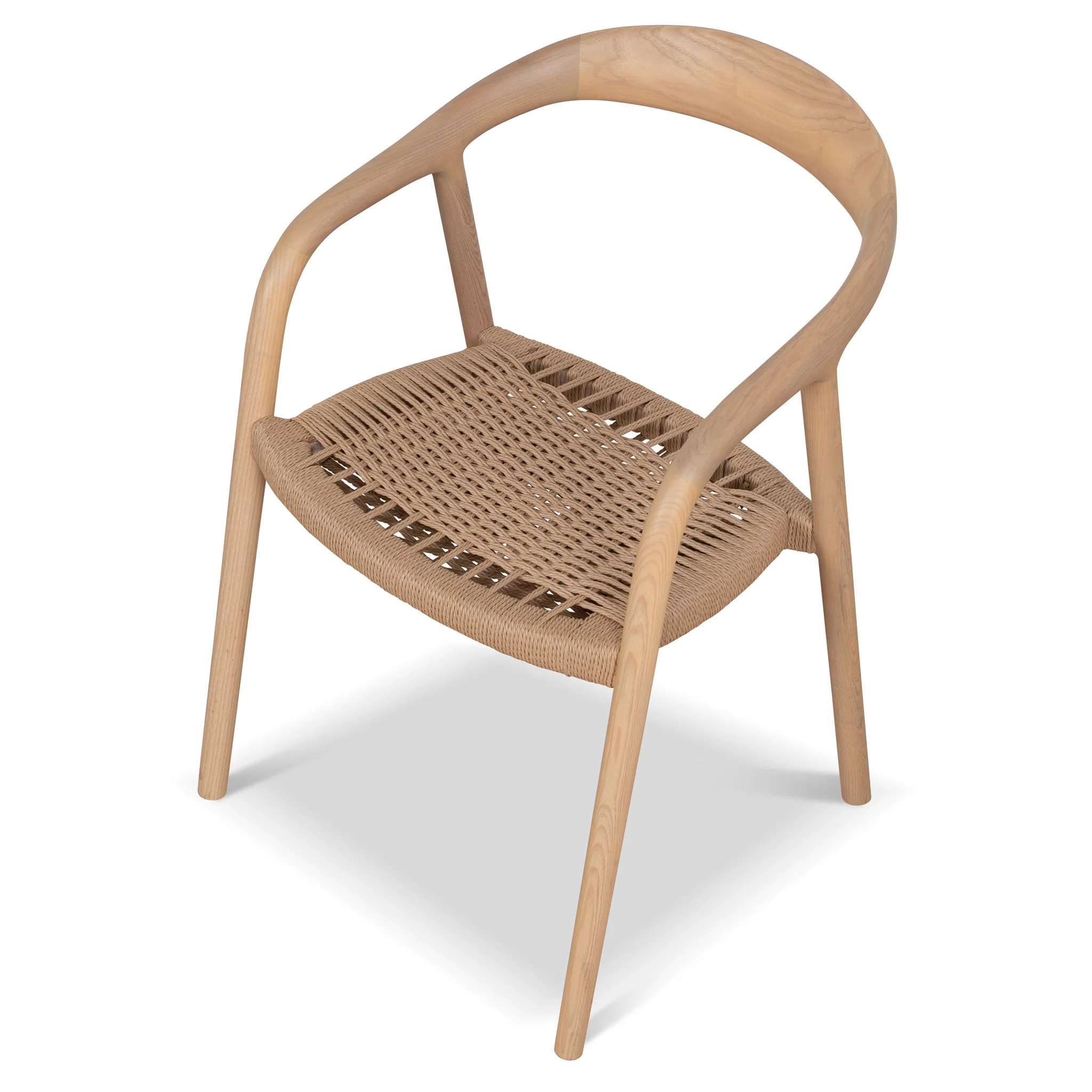 Set of 2 - Rowan Rattan Dining Chair - Natural - Image 14