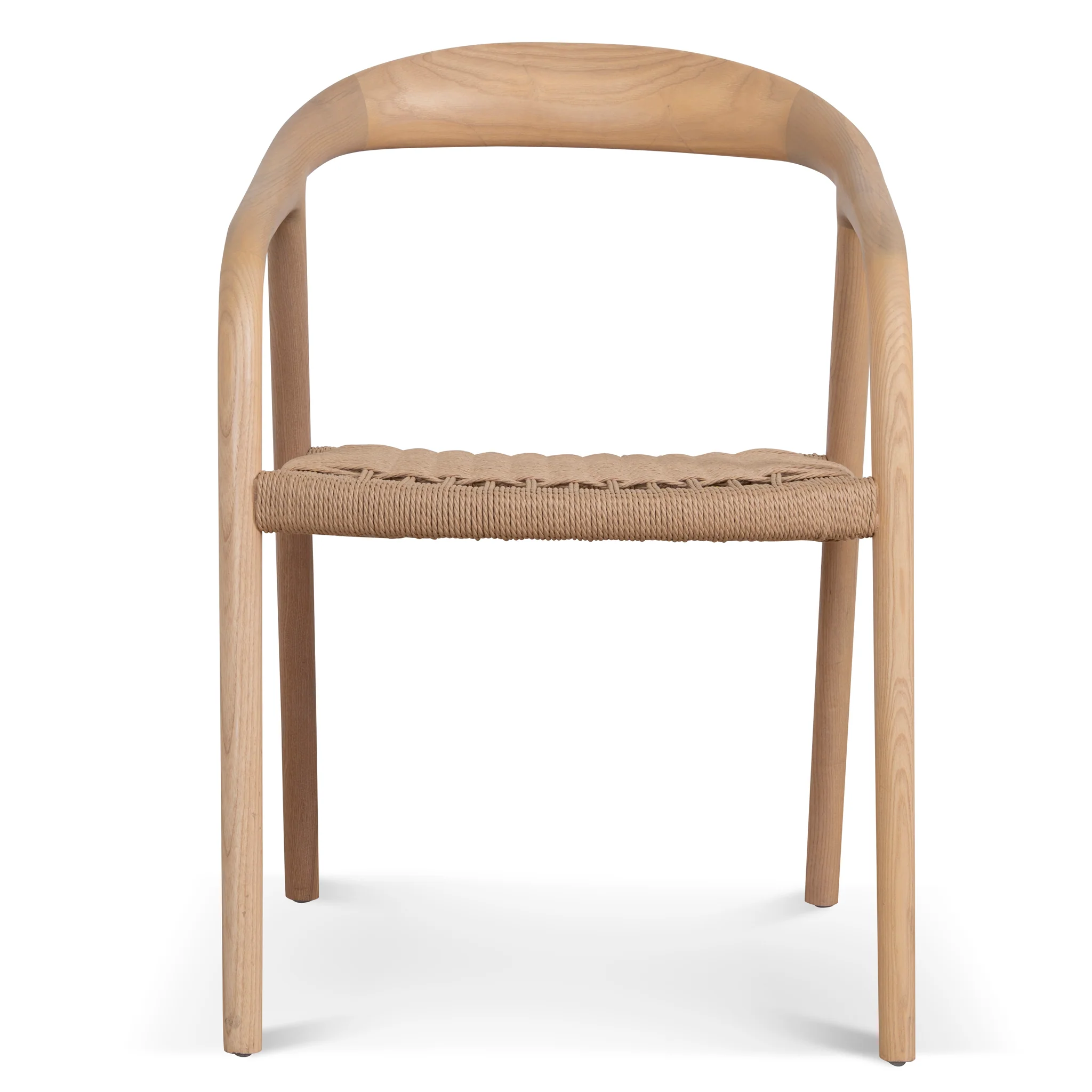 Set of 2 - Rowan Rattan Dining Chair - Natural - Image 3