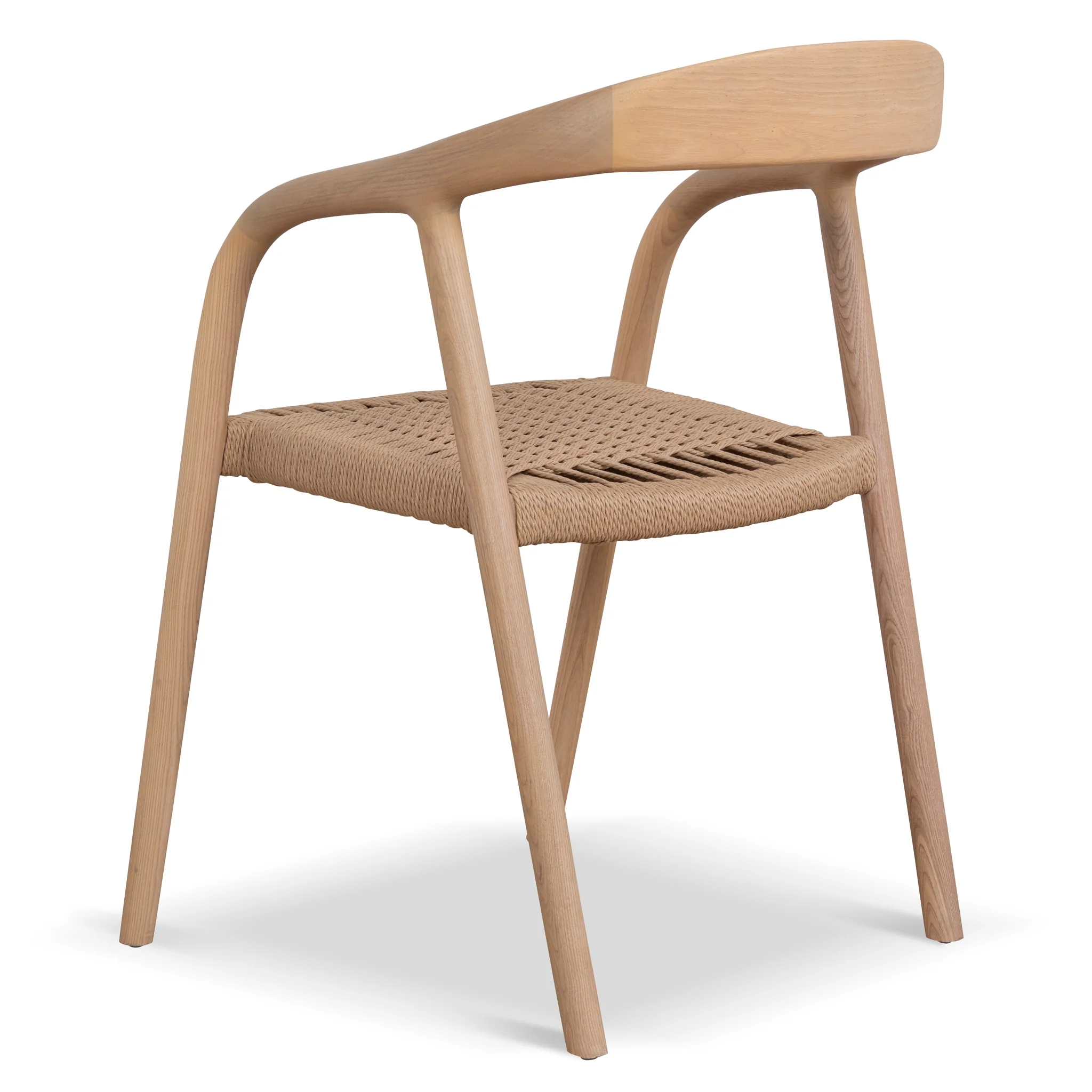 Set of 2 - Rowan Rattan Dining Chair - Natural - Image 5