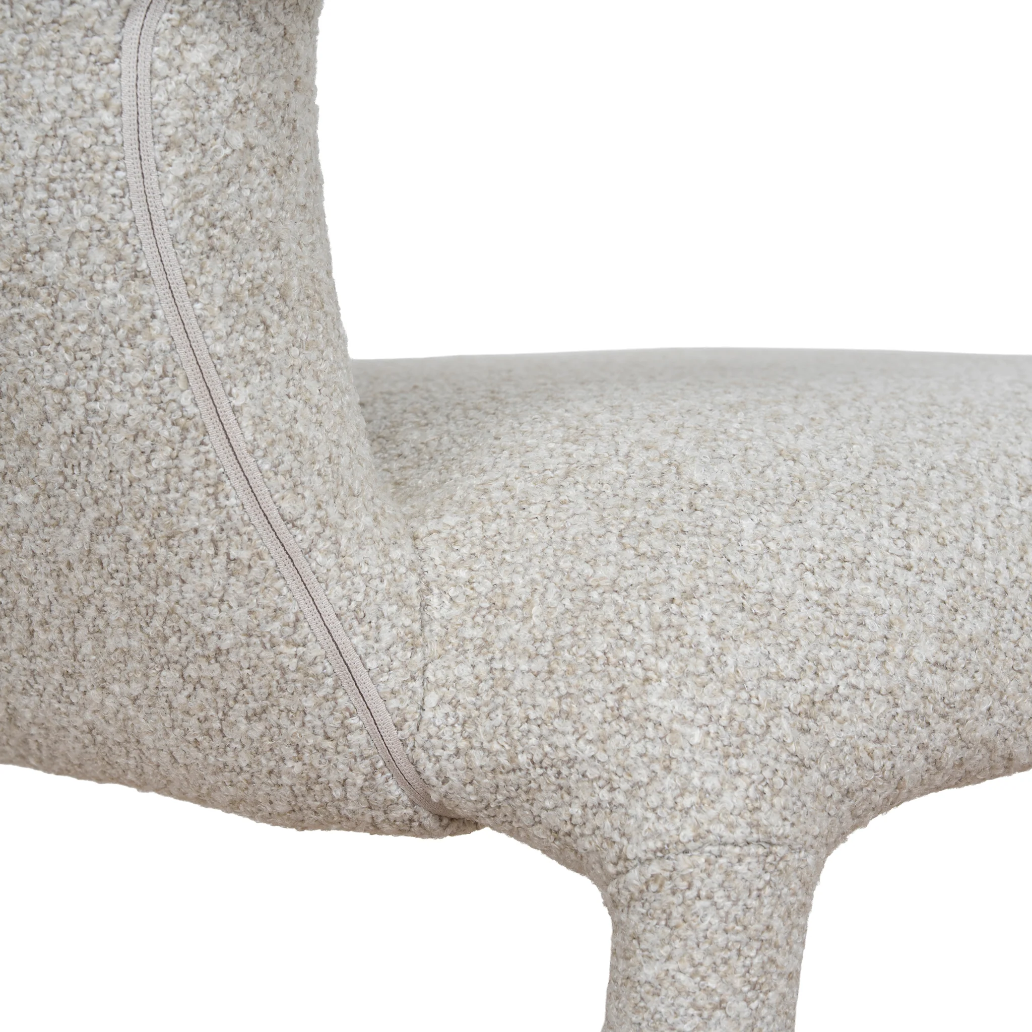 Set of 2 - Solenne Dining Chair - Oatmeal Beige - Image 11
