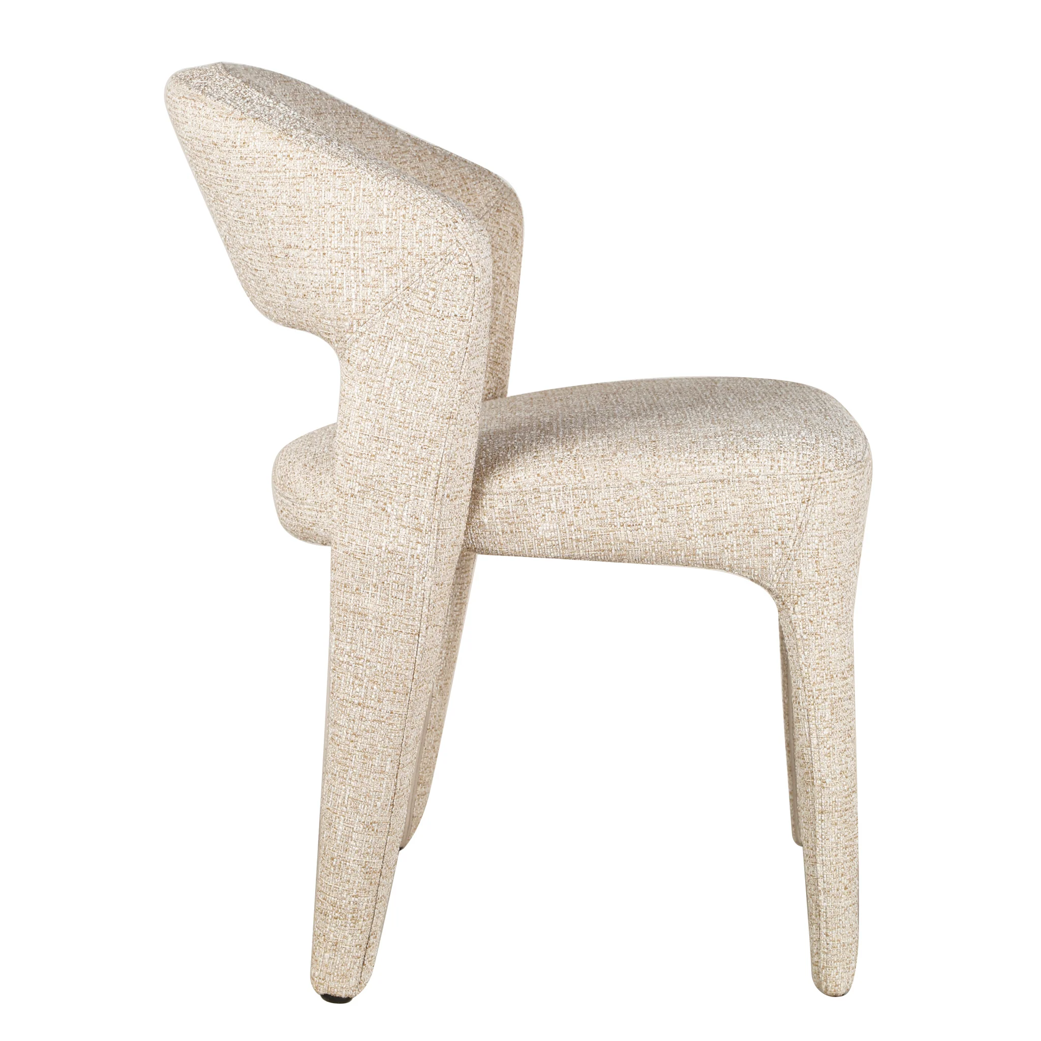 Set of 2 - Voss Dining Chair - Pale Beige - Image 4