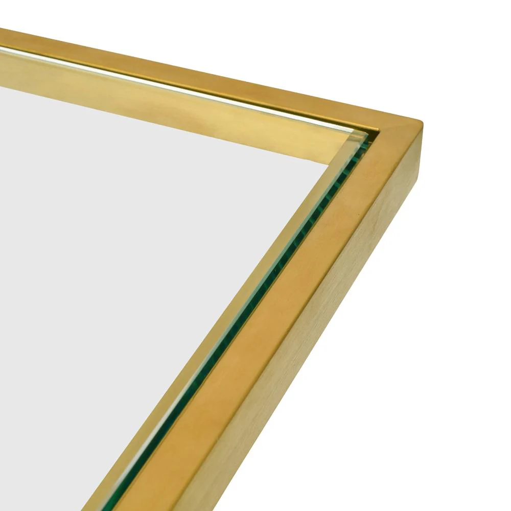 Set of 3 Luke Glass Side Table - Gold Base - Last One - Image 5