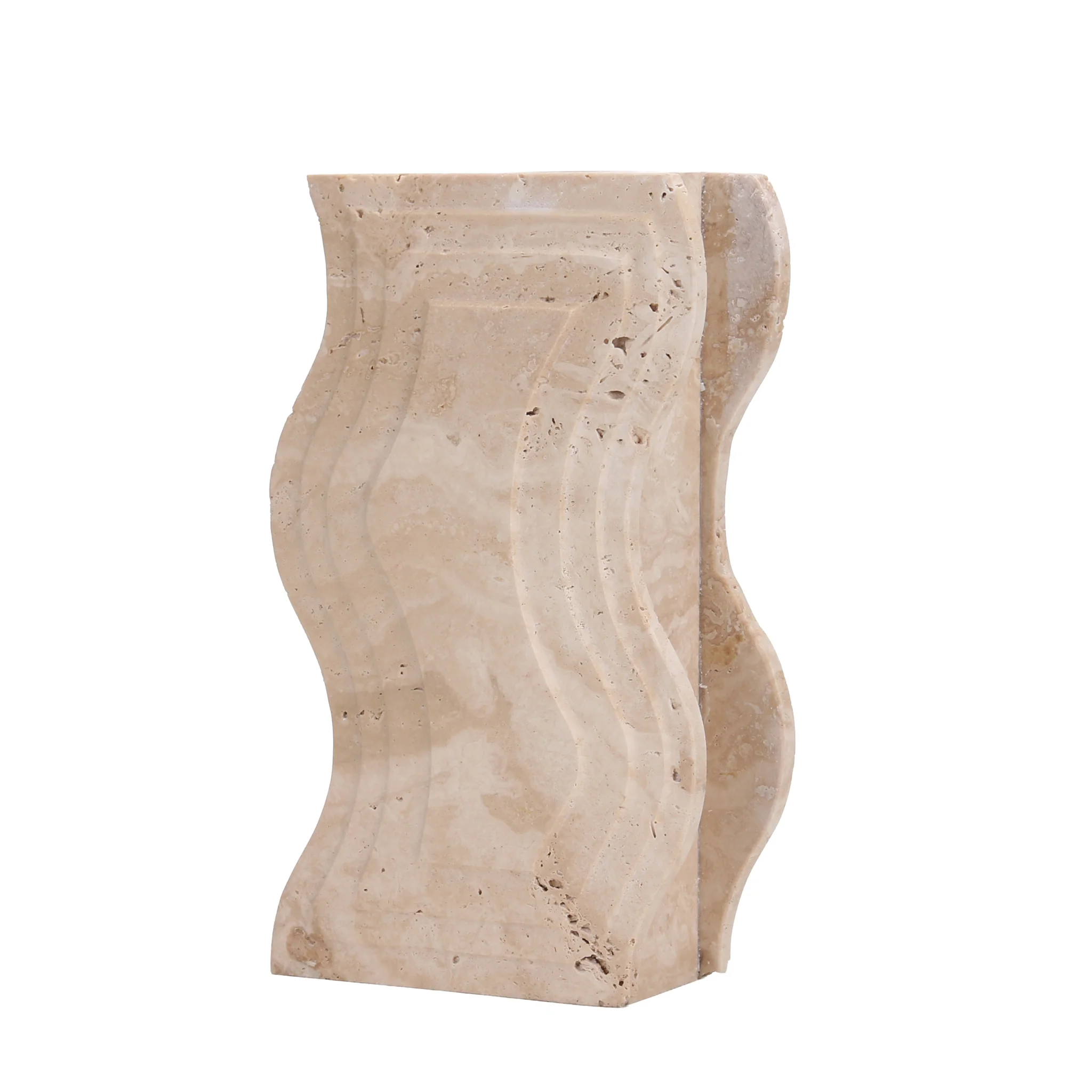 Sienna Curve Marble Base - Beige - Image 5