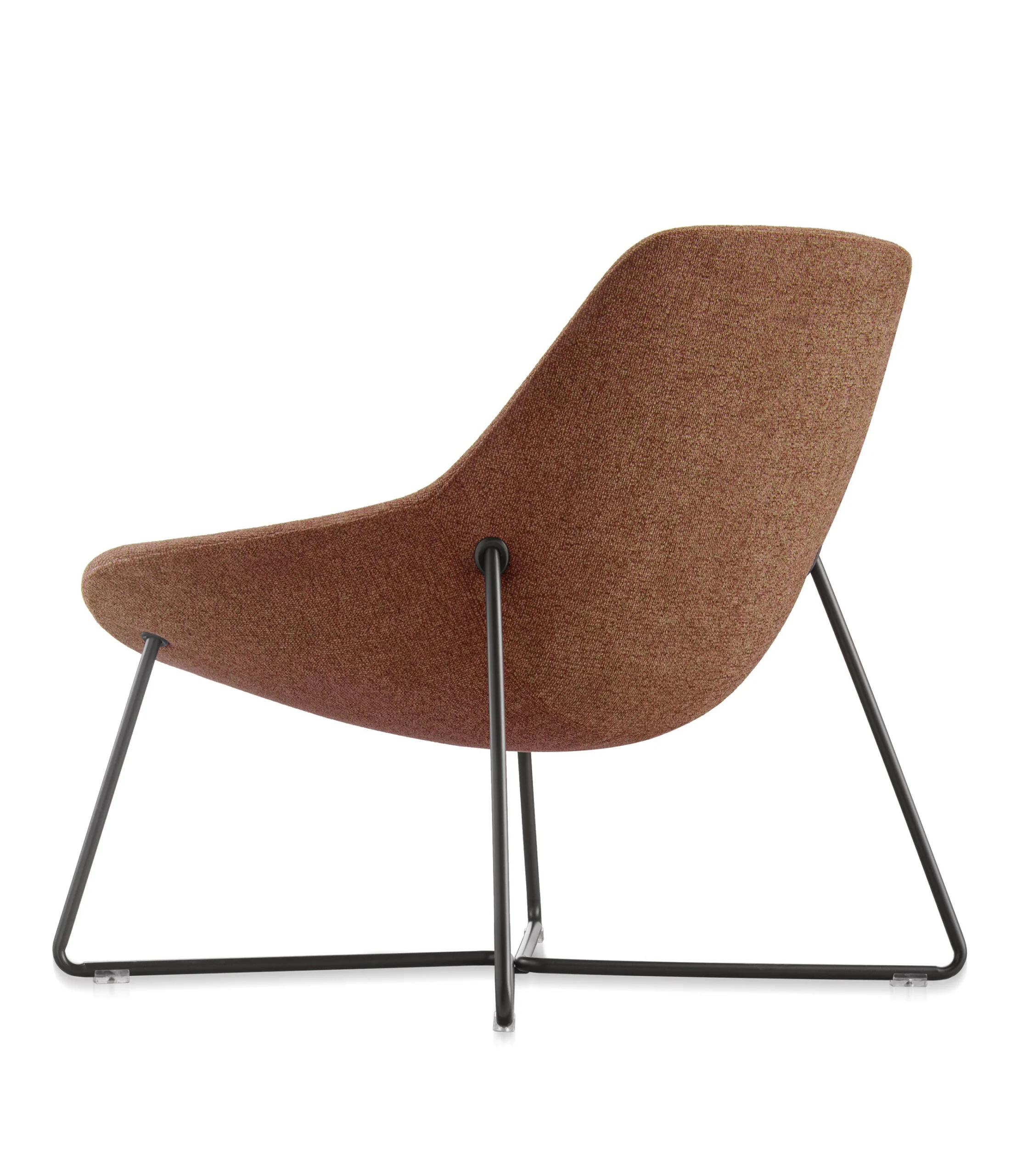 Smoliv Cross Base Lounge Chair - Rust - Image 3