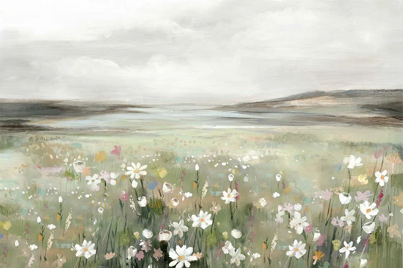 Soft Meadow Under Cloudy Sky, By Hannah Dawson - Image 8