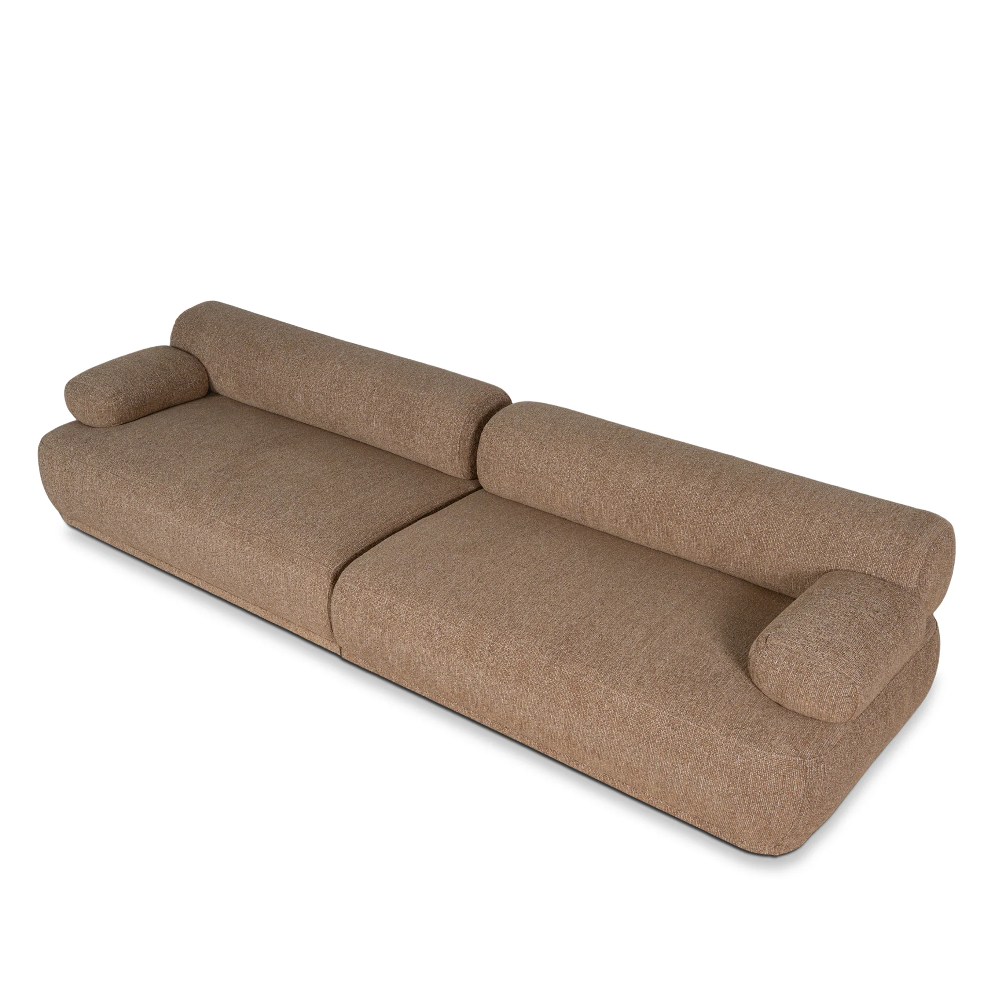 Solara 4 Seater Sofa - Almond Brown - Image 3