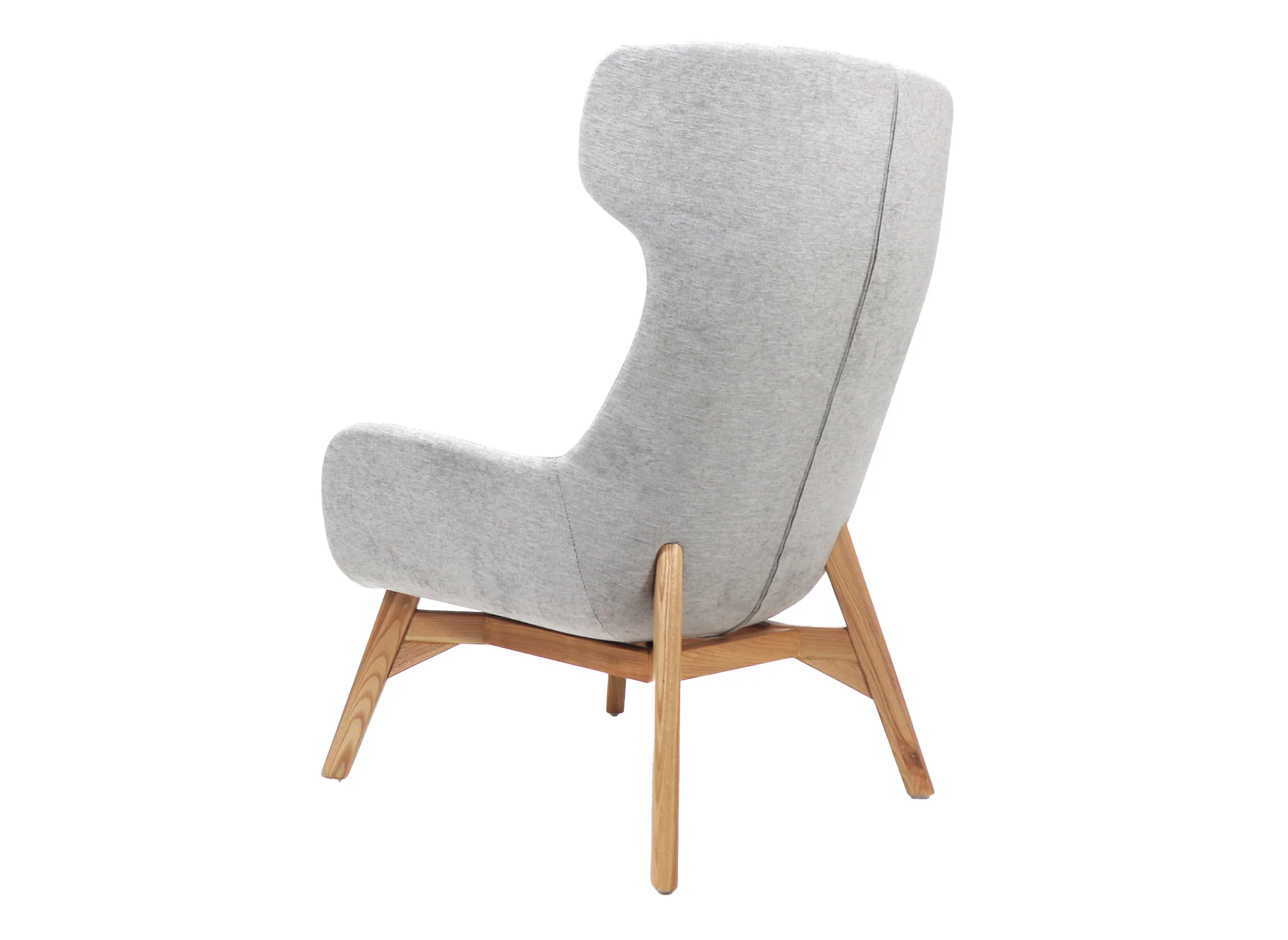 Solypac Fabric Wingback Chair - Light Grey - Image 20