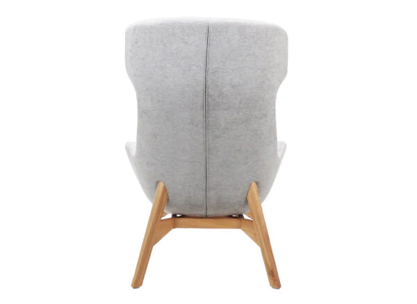 Solypac Fabric Wingback Chair - Light Grey - Image 21