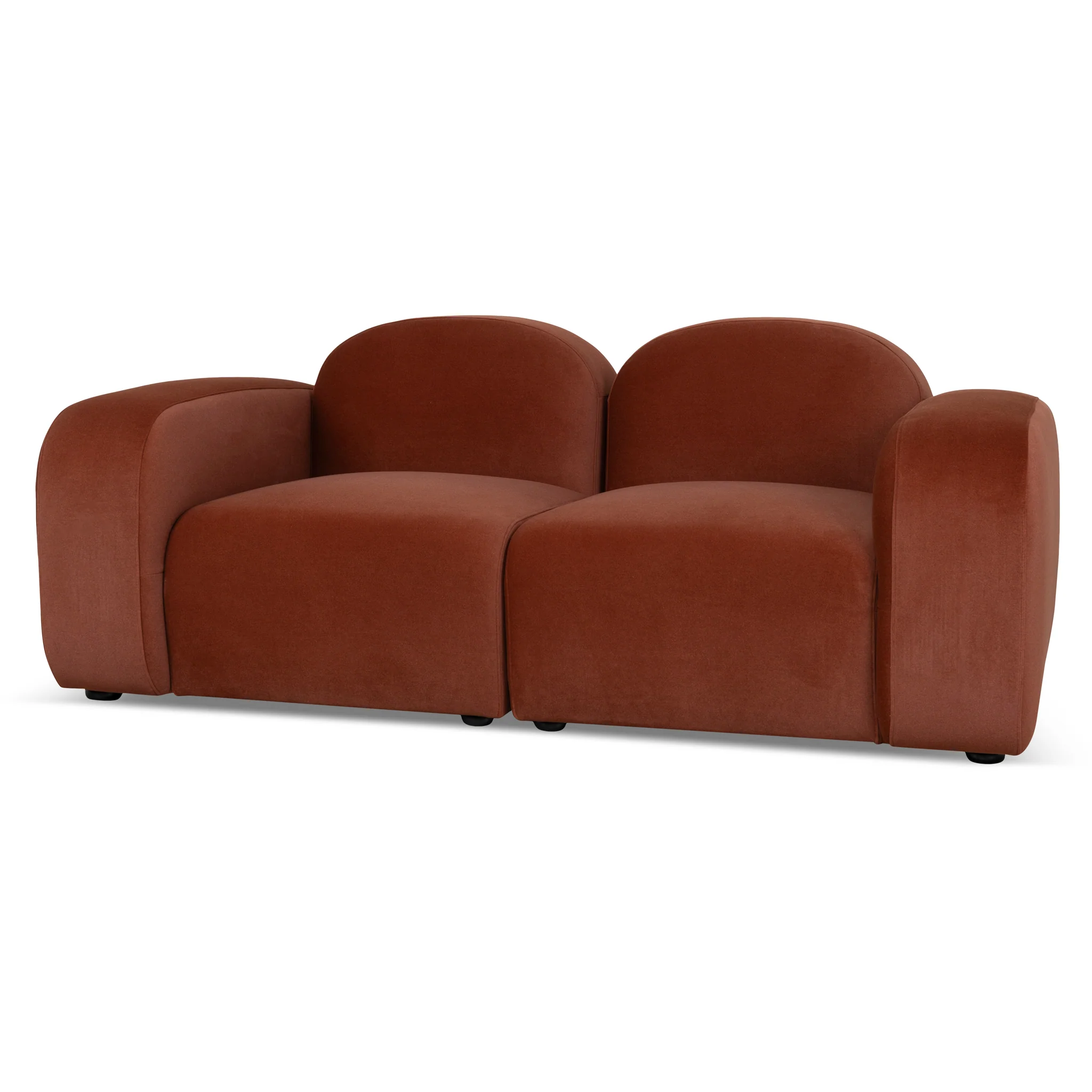 Soma 2 Seater Sofa - Burnt Maroon - Image 6