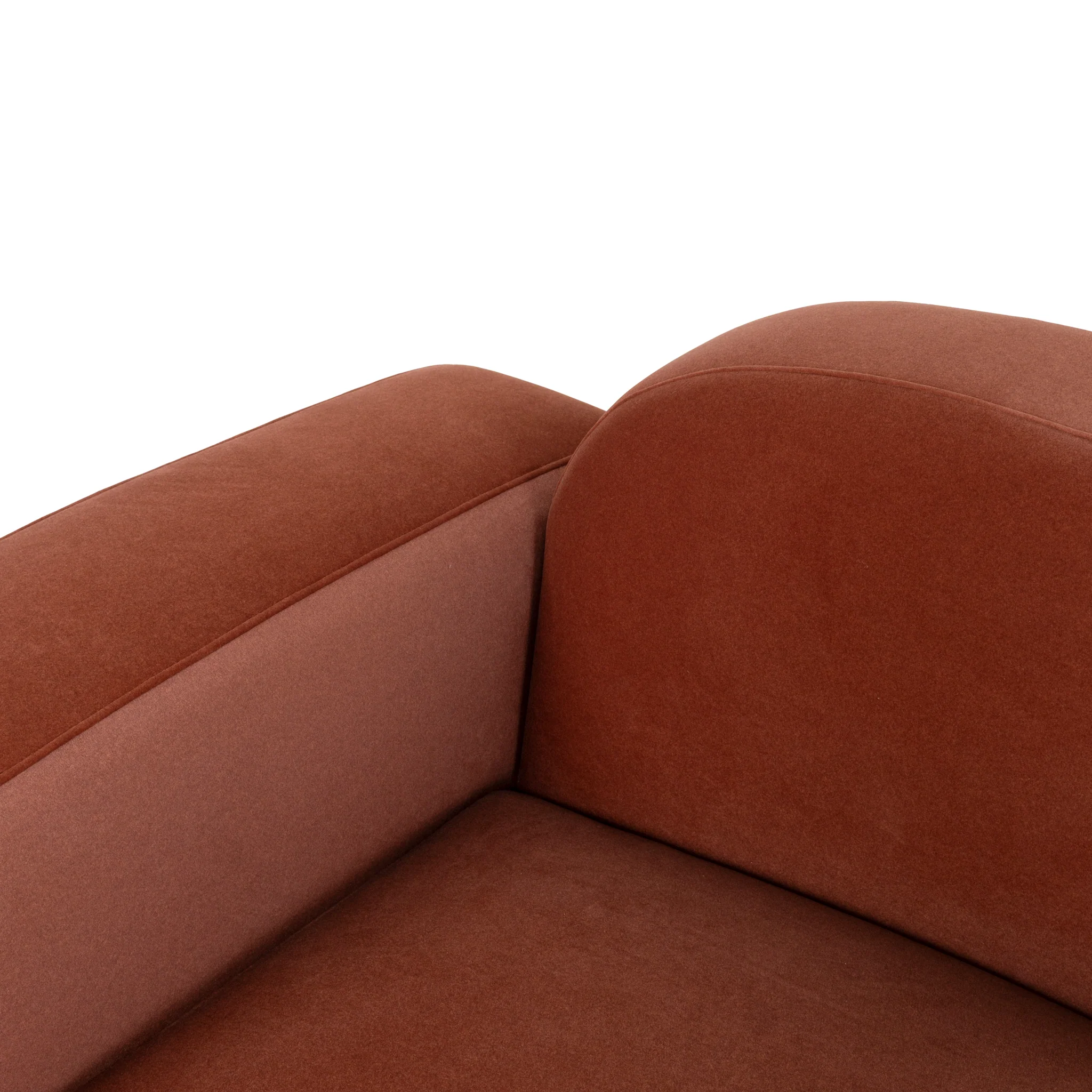 Soma 3 Seater Sofa - Burnt Maroon - Image 15