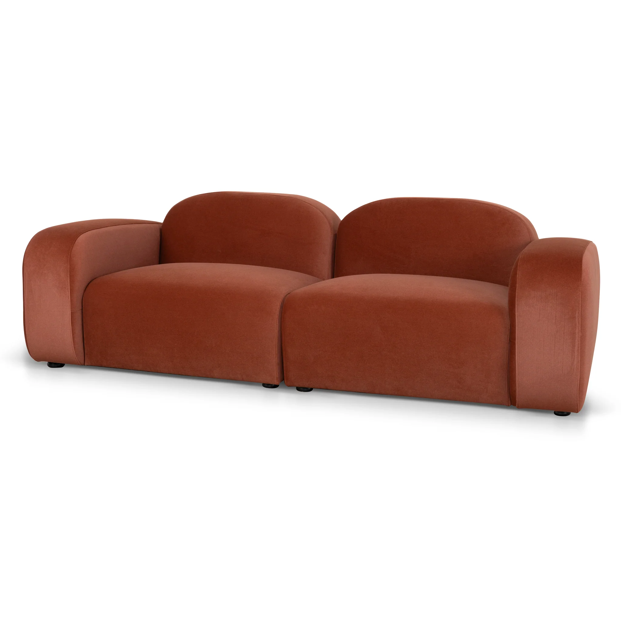 Soma 3 Seater Sofa - Burnt Maroon - Image 5