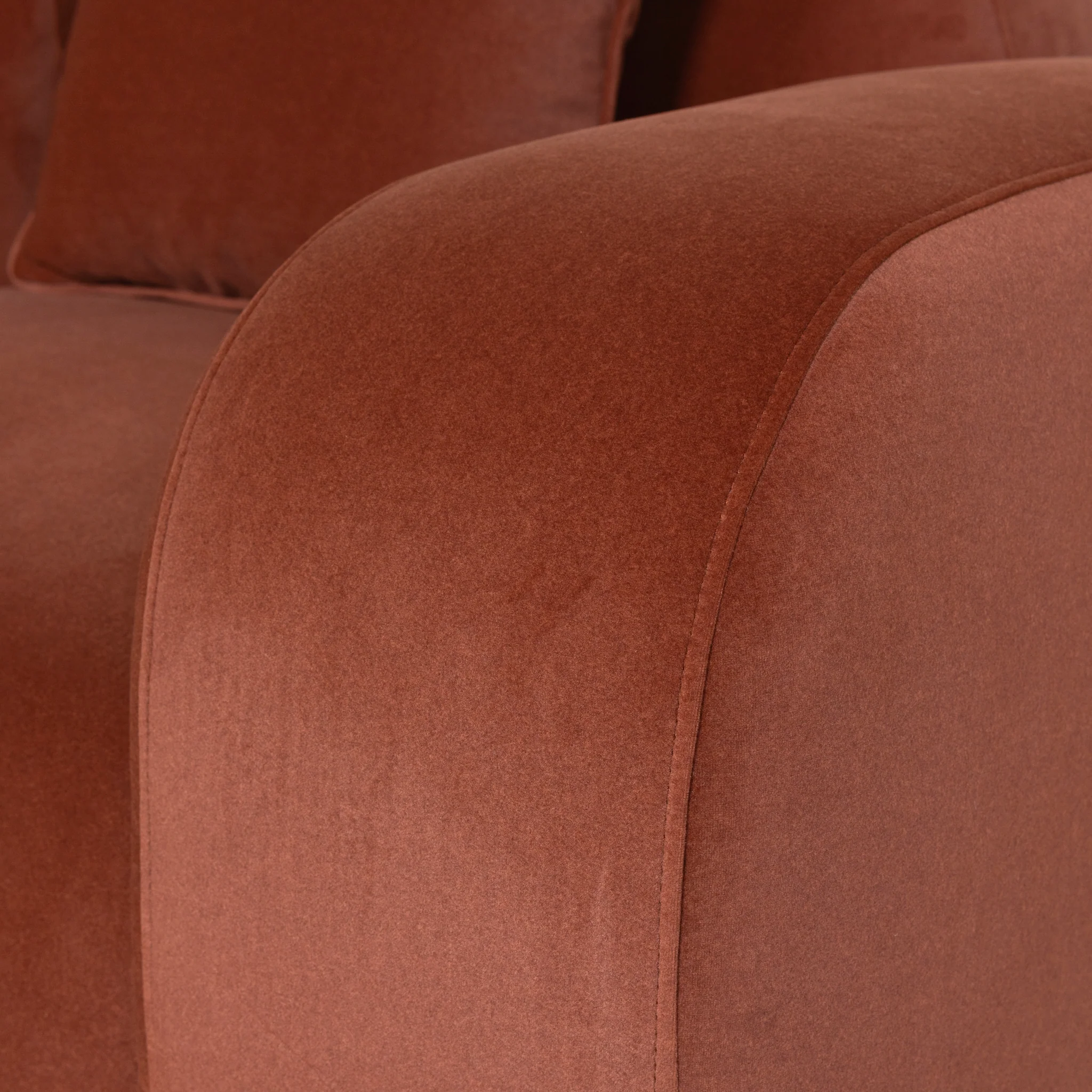 Soma 4 Seater Sofa - Burnt Maroon - Image 9
