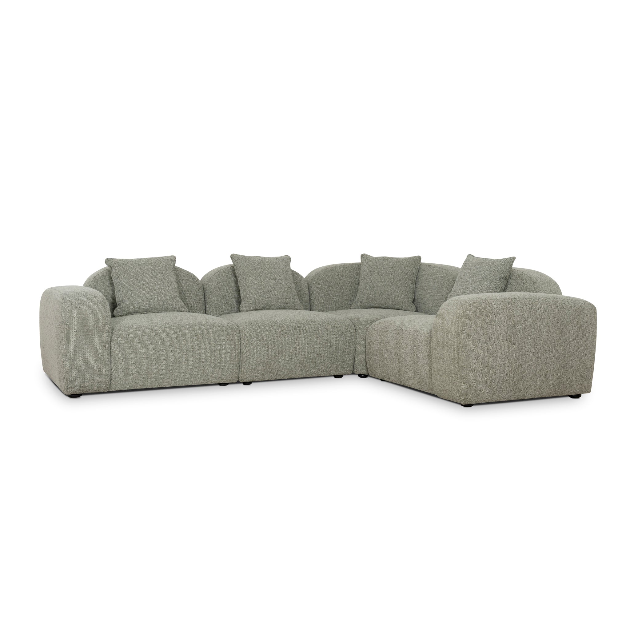 Soma 4 Seater Sofa - Coral Light Green - Image 20