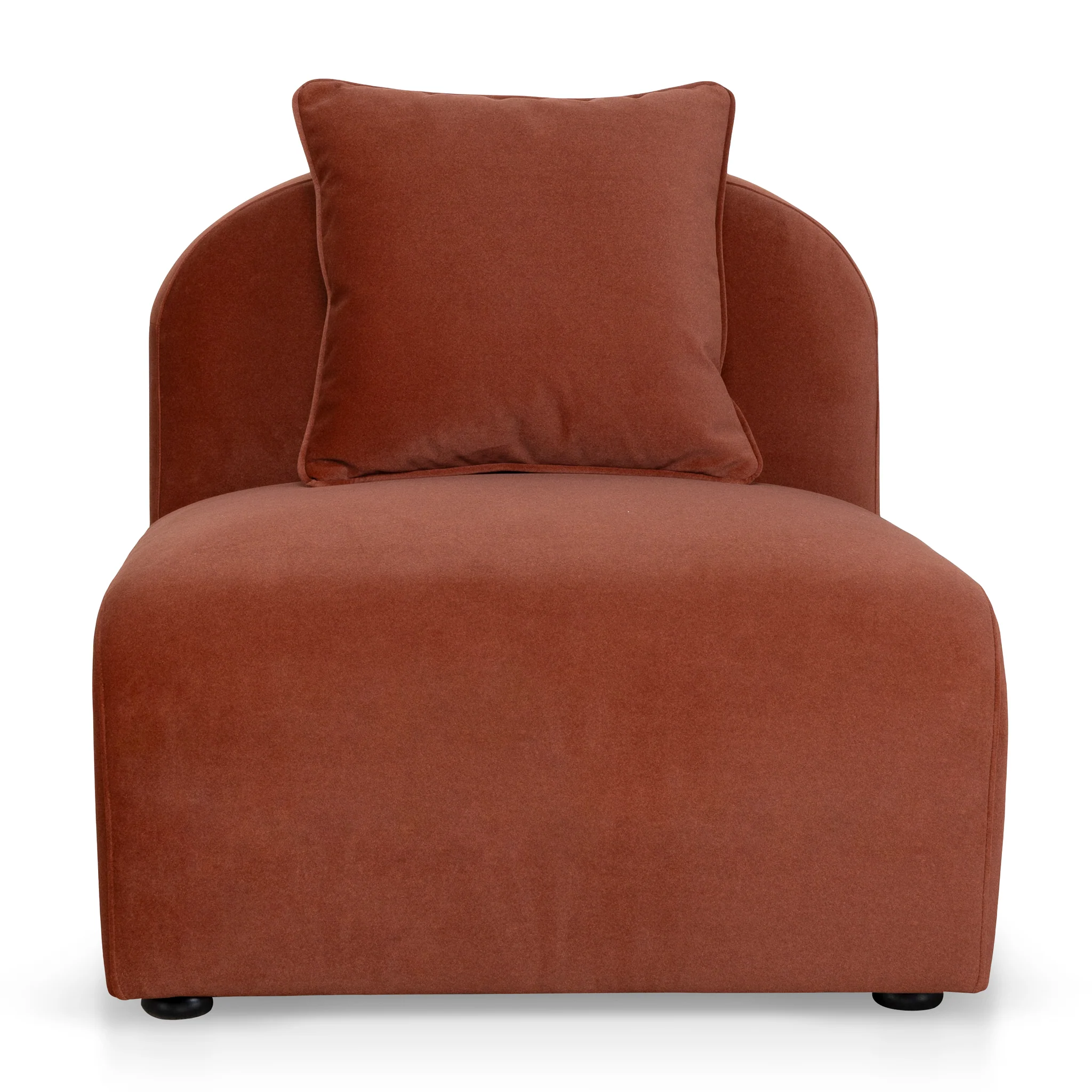 Soma Additional Armless for 4 Seater Sofa - Burnt Maroon - Image 3