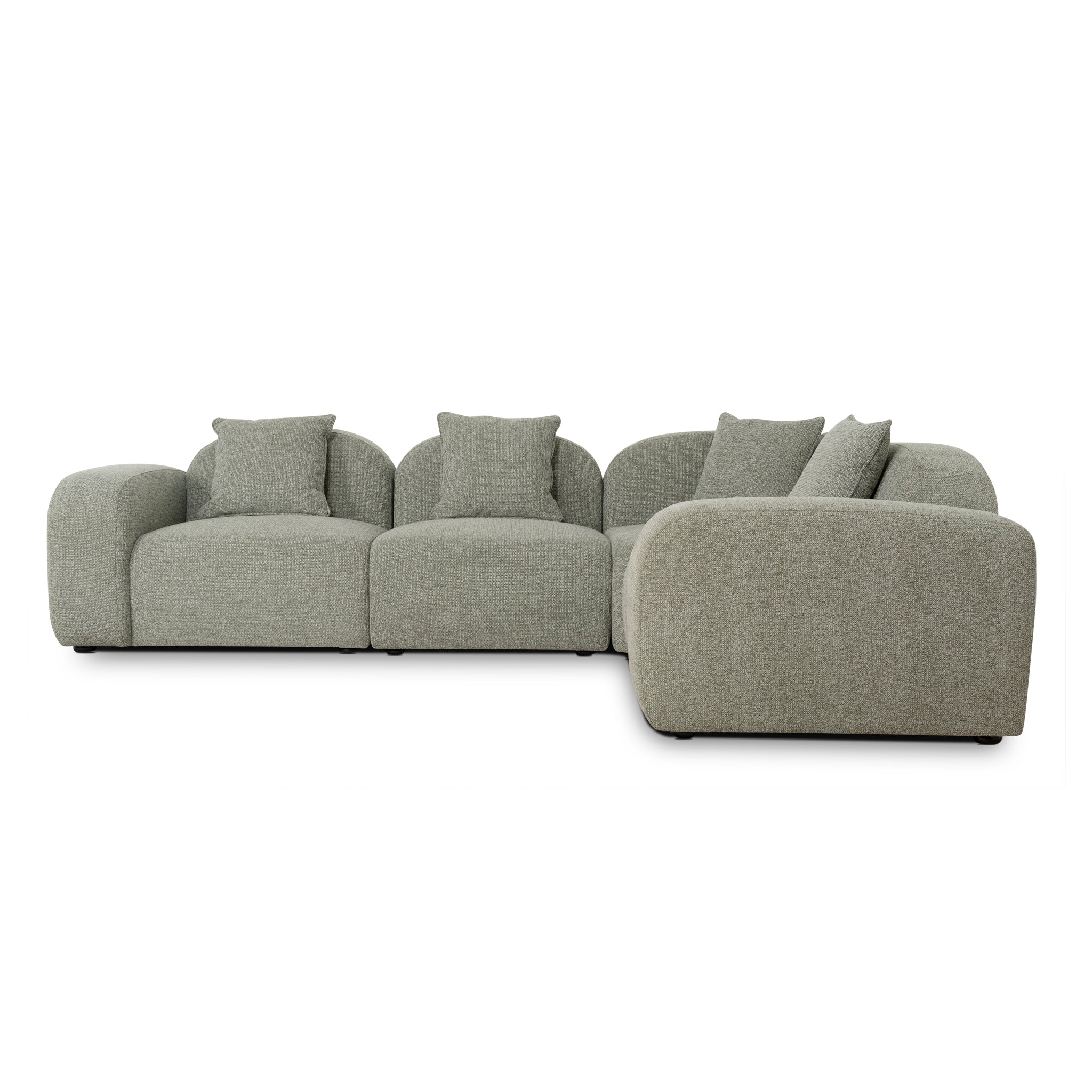Soma Additional Armless for 4 Seater Sofa - Coral Light Green - Image 4