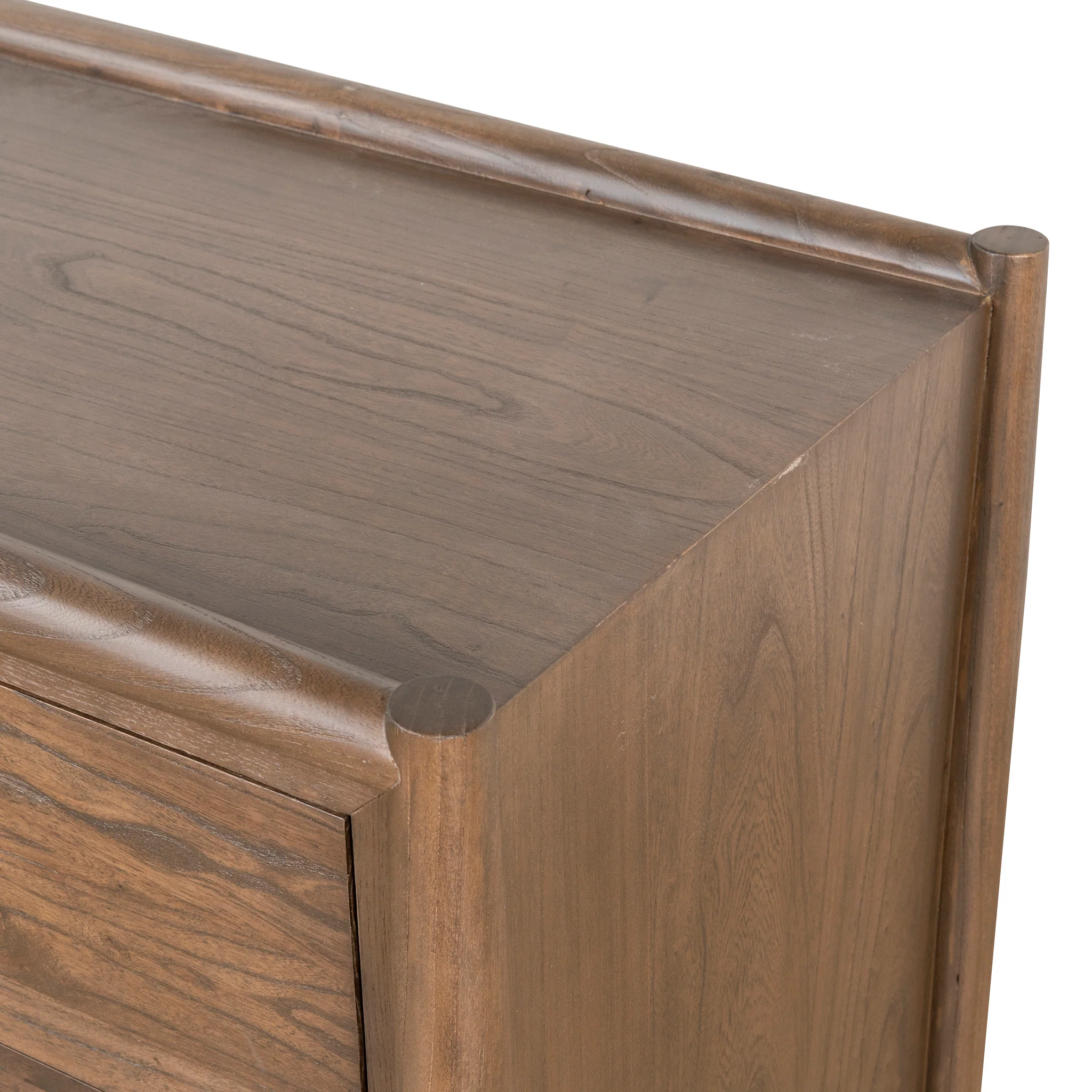 Sophia 6 Drawer Wooden Chest - Walnut - Image 8