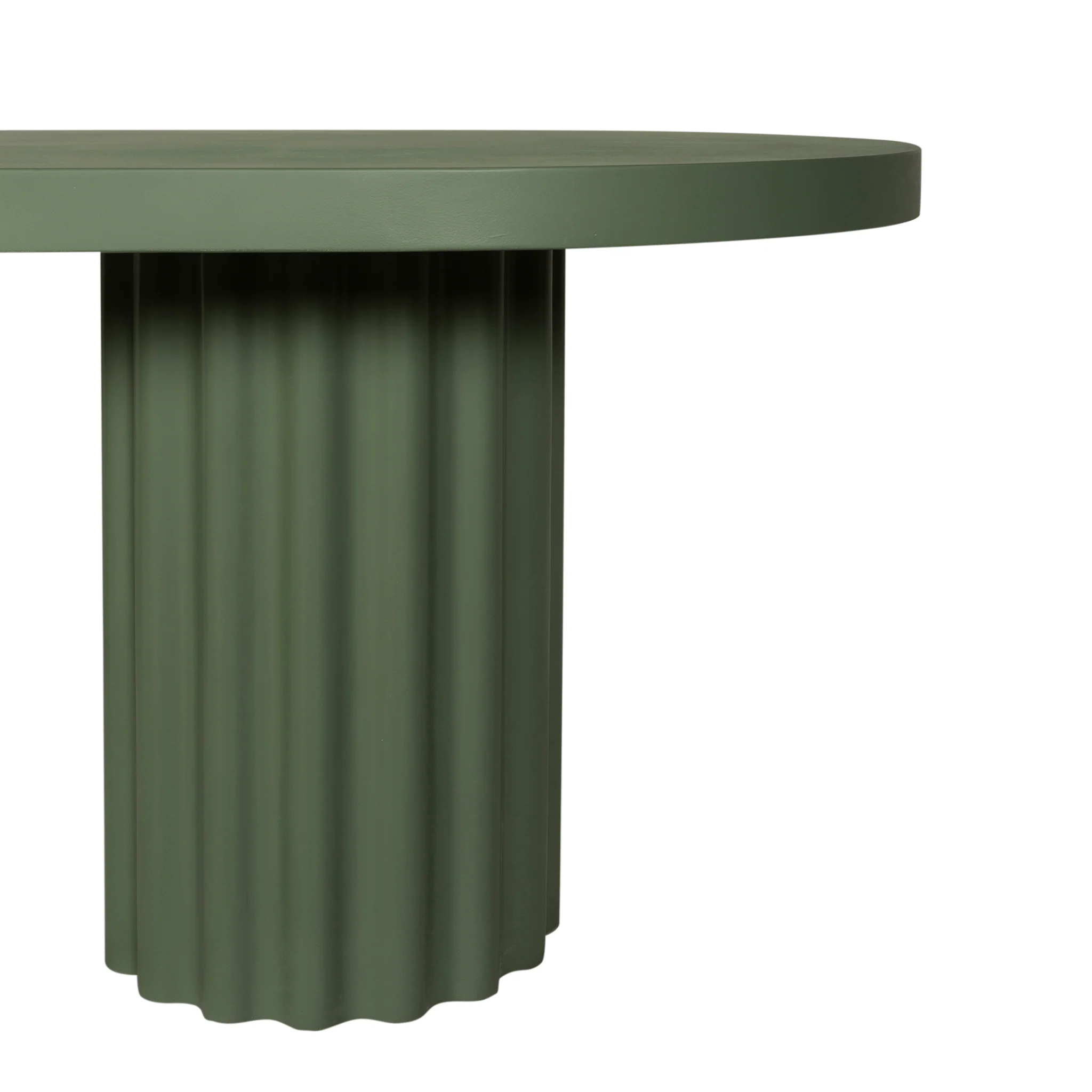 Sovana 2.4m Concrete Dining Table - Green - Image 8