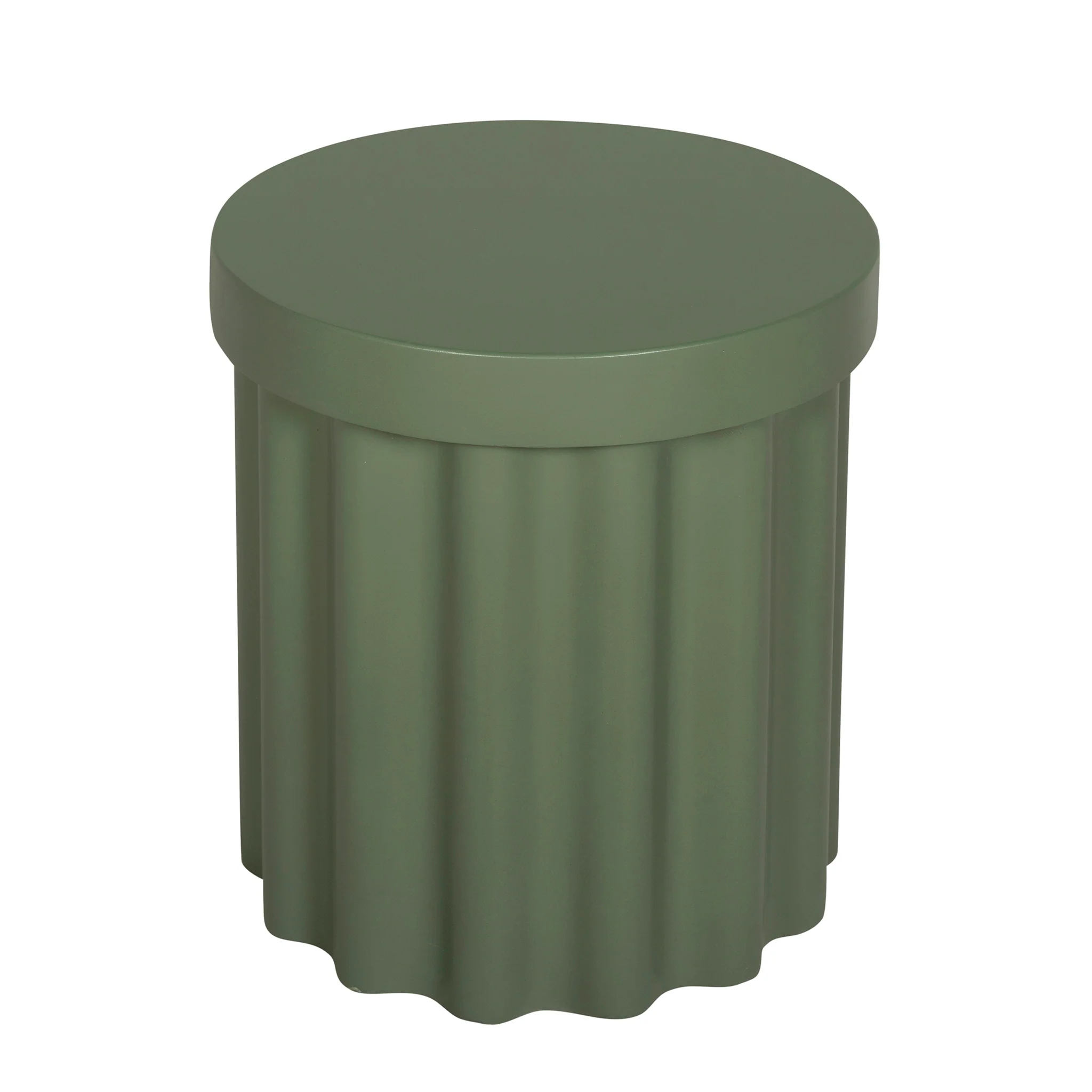 Sovana 40cm Concrete Side Table - Green - Image 4