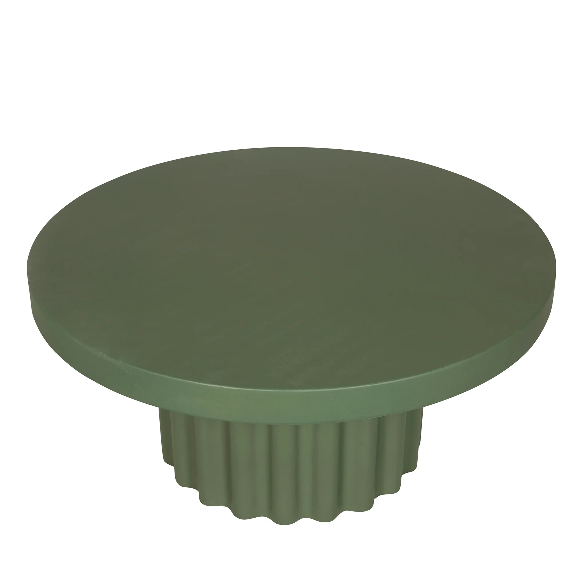 Sovana 90cm Concrete Coffee Table - Green - Image 8