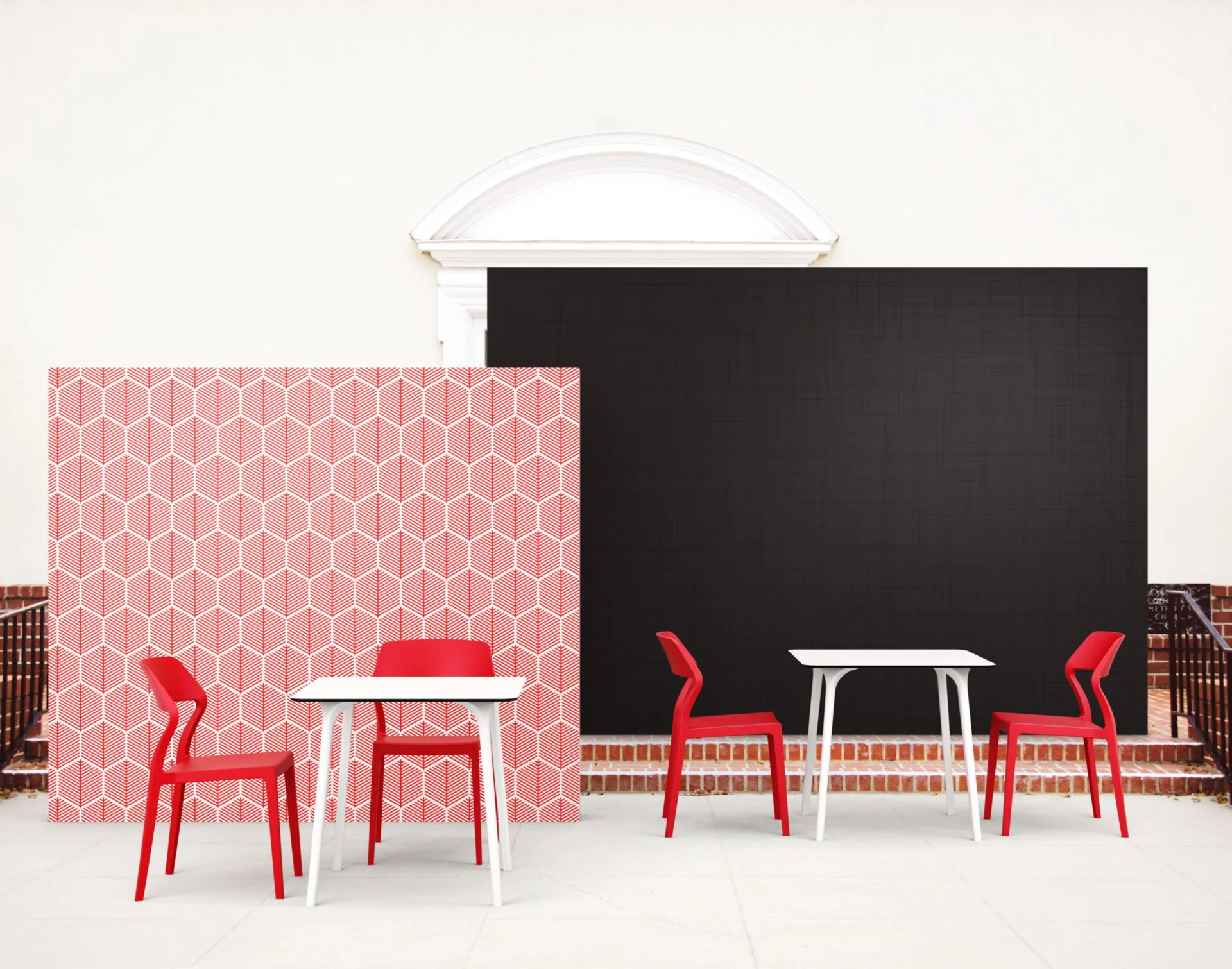 Specter Indoor / Outdoor Dining Chair - Red - Image 6