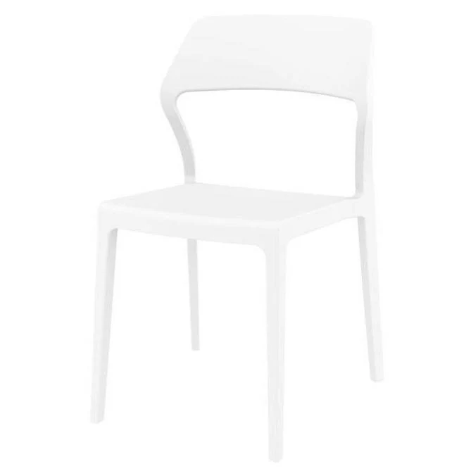 Specter Indoor / Outdoor Dining Chair - White