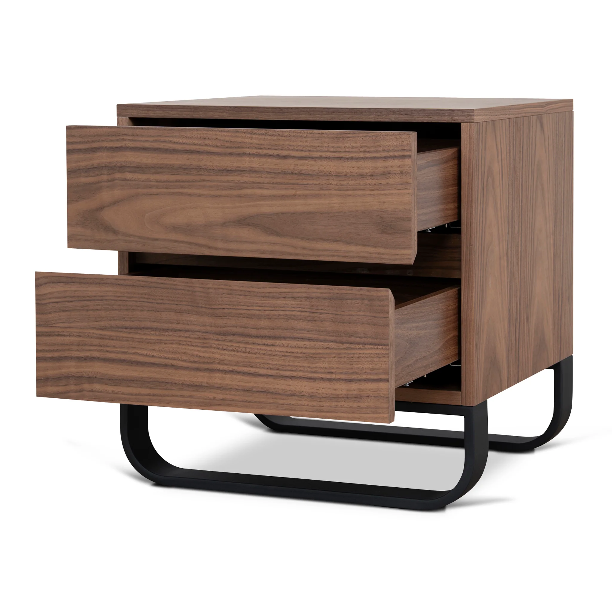 Strado 55cm Bedside Table - Walnut - Image 3