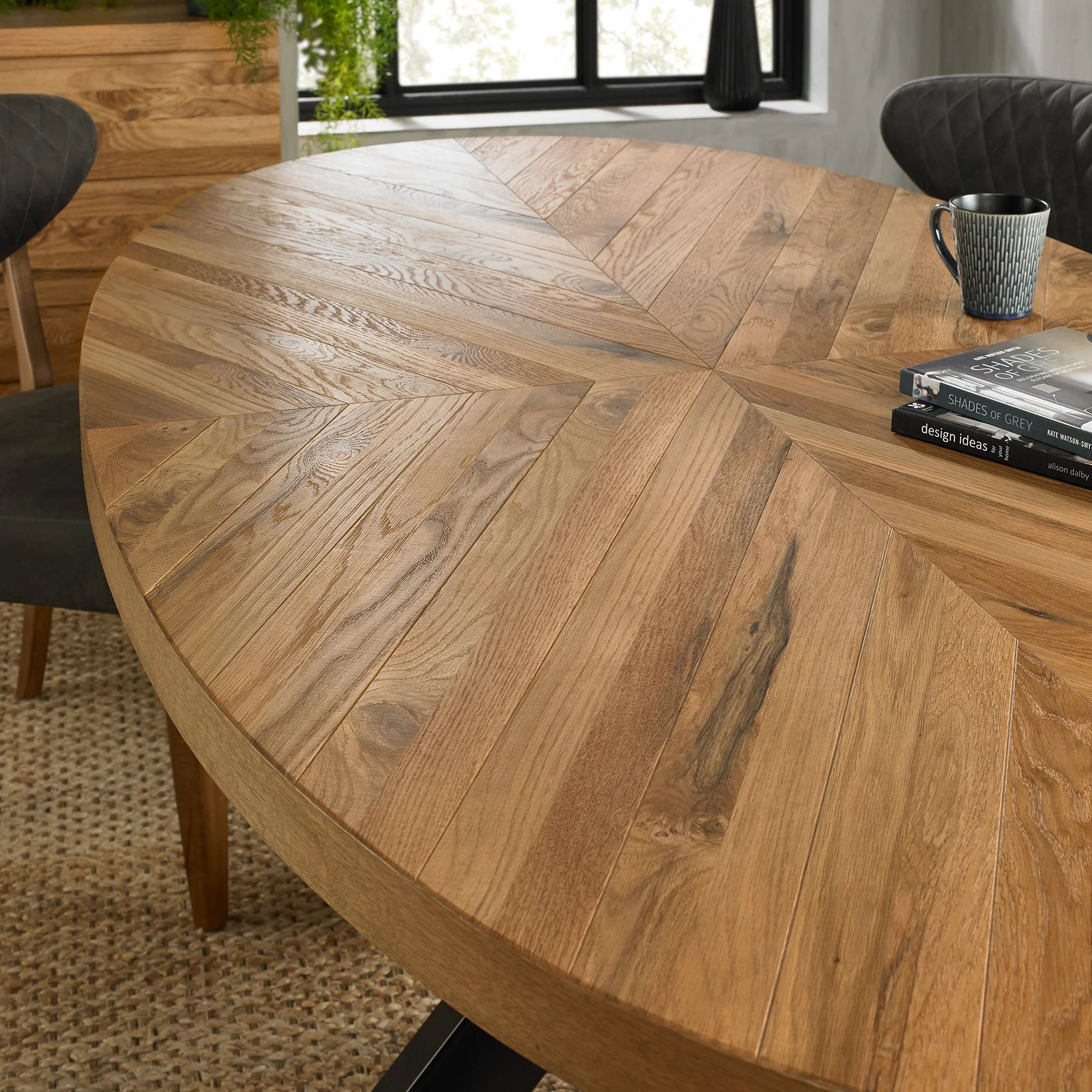 Tammi 6 Seater Dining Table - European Knotty Oak - Image 9
