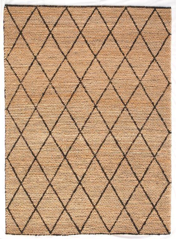 Tempest 170cm x 230cm Jute Rug - Black