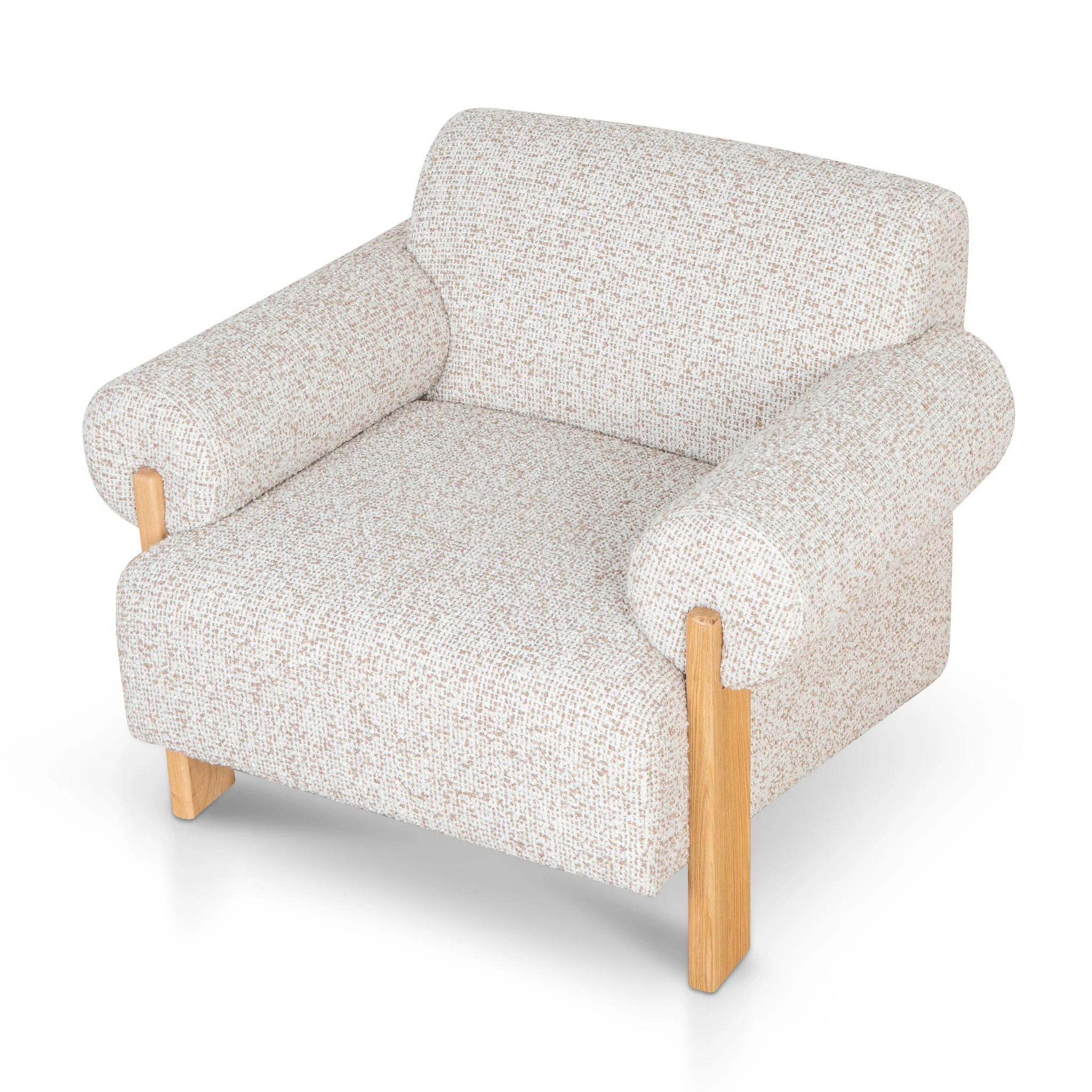 Teria Fabric Armchair - Sand Beige - Image 6