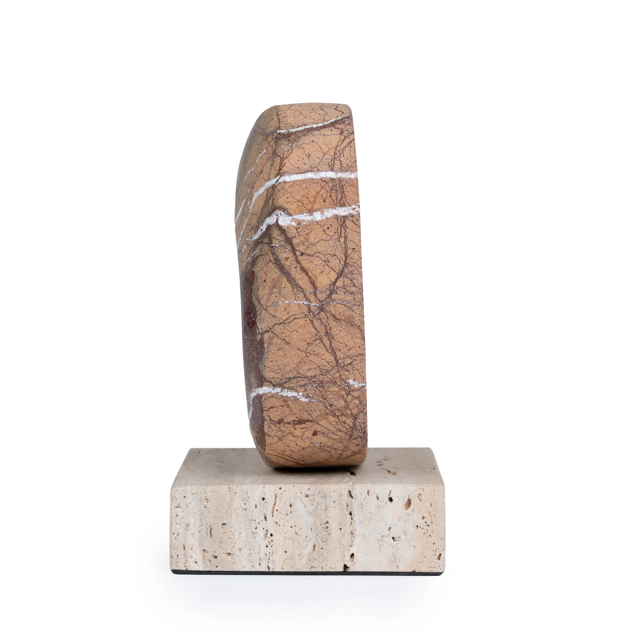 Arin Halo Marble Sculpture - Coffee - Image 3